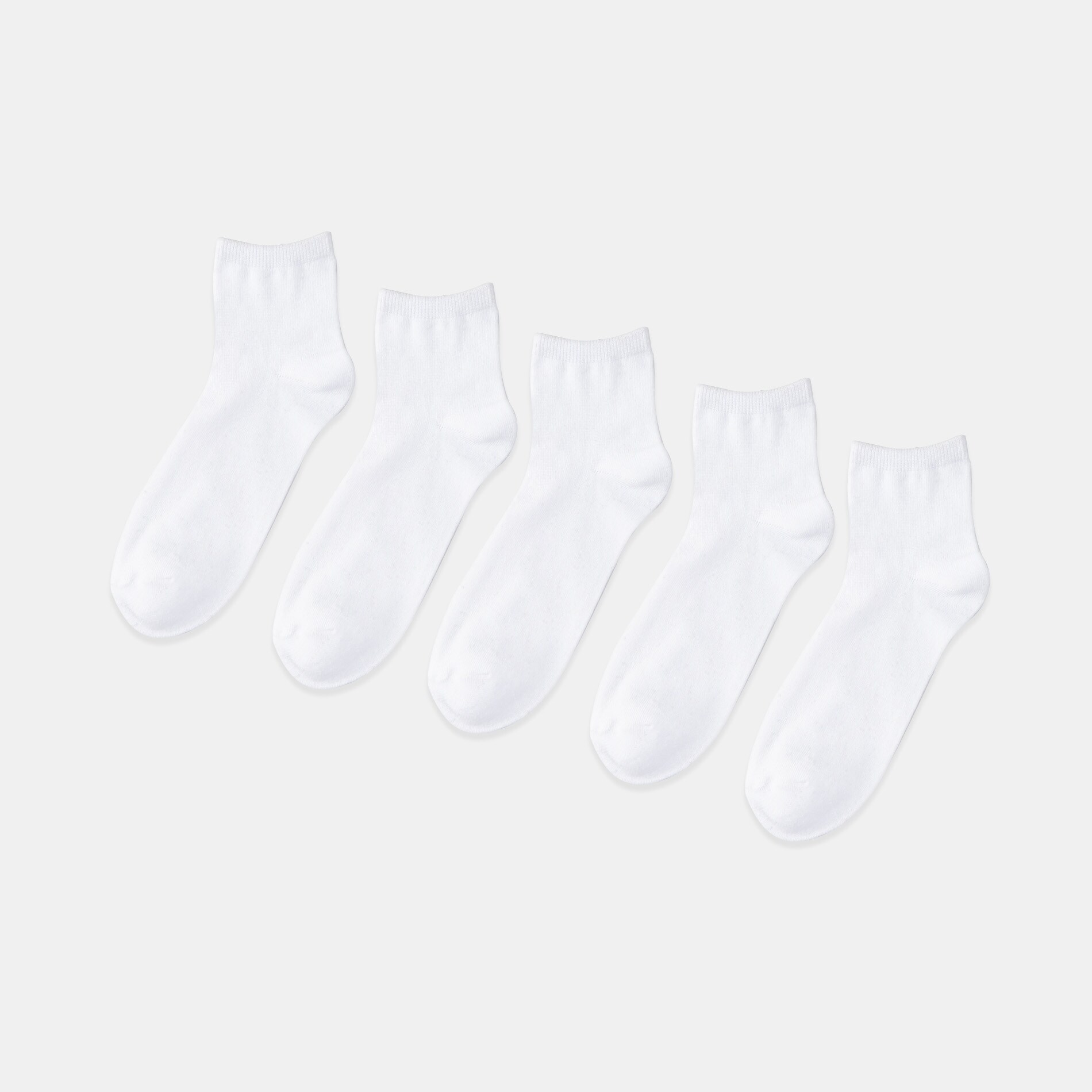 Sinsay - Set De 5 Perechi De Sosete - Alb