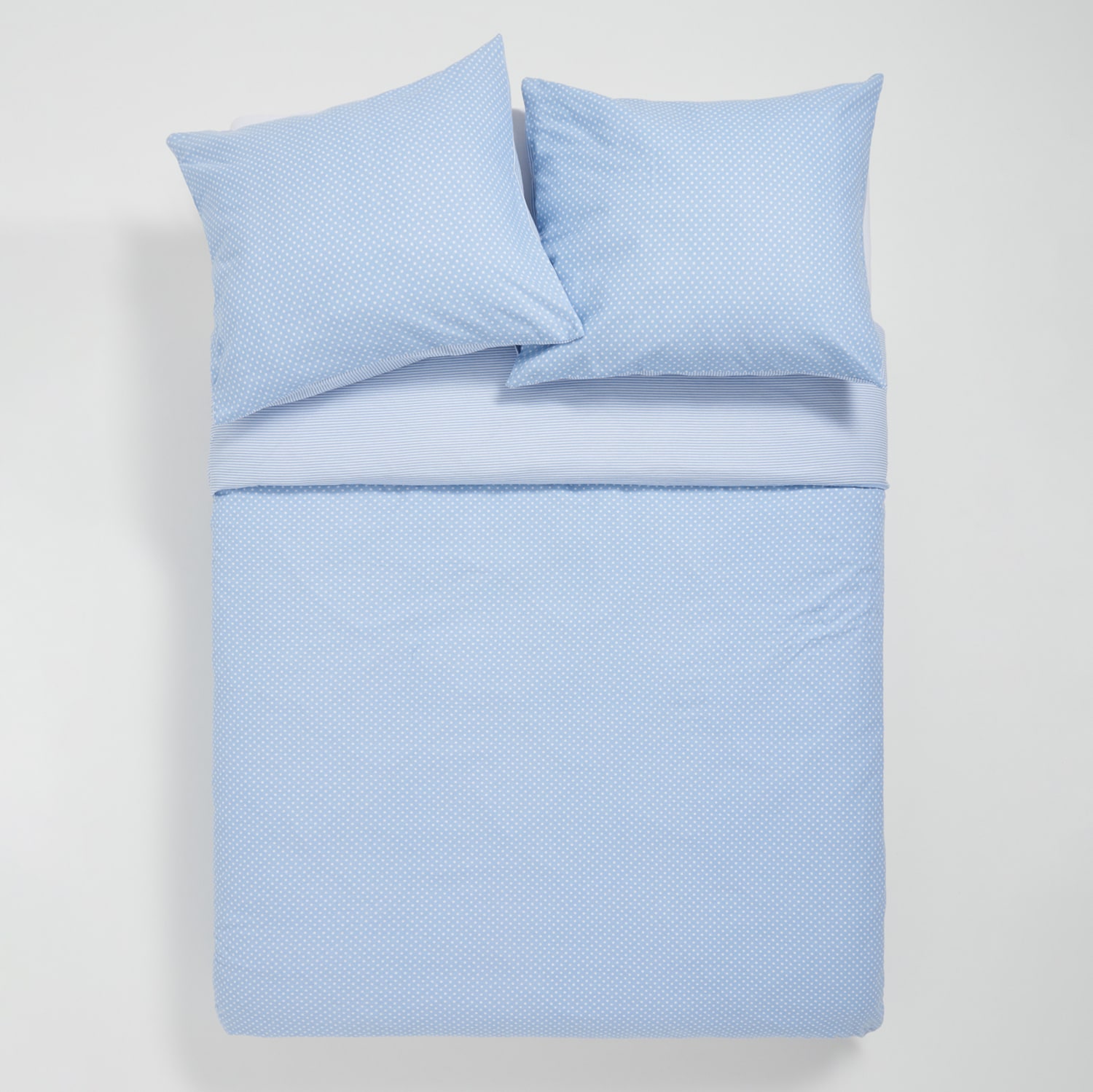 E-shop Sinsay - Bavlnená posteľná súprava - Modrá
