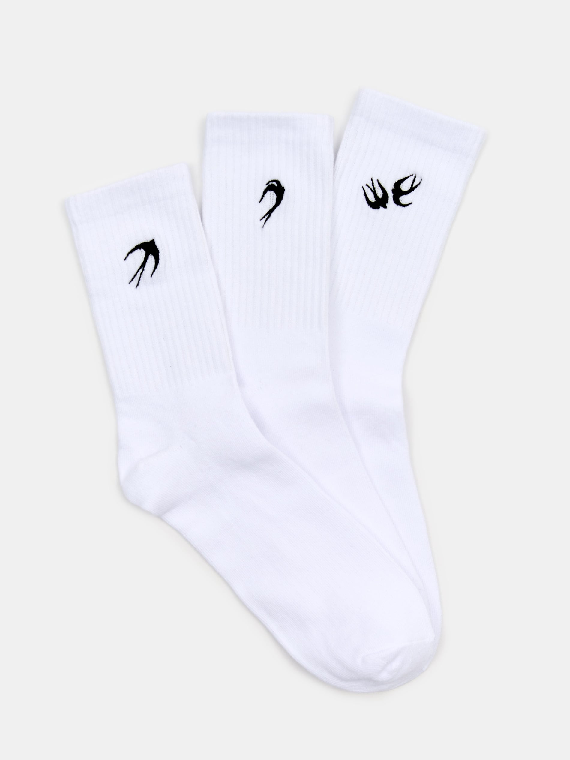 Sinsay - Skarpetki z haftem 3 pack - biały