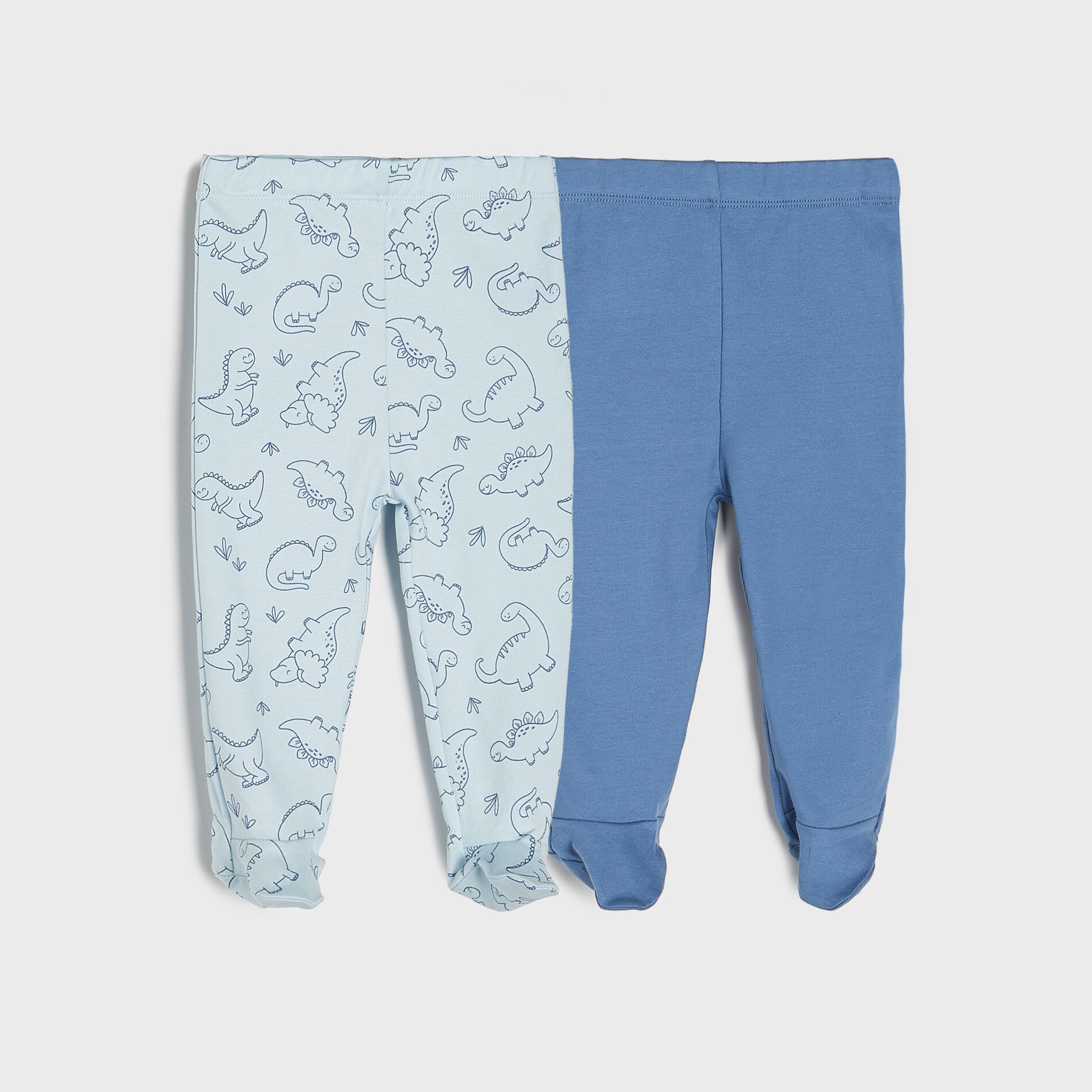Sinsay - Set de 2 perechi de pantaloni cu botoșei - Albastru