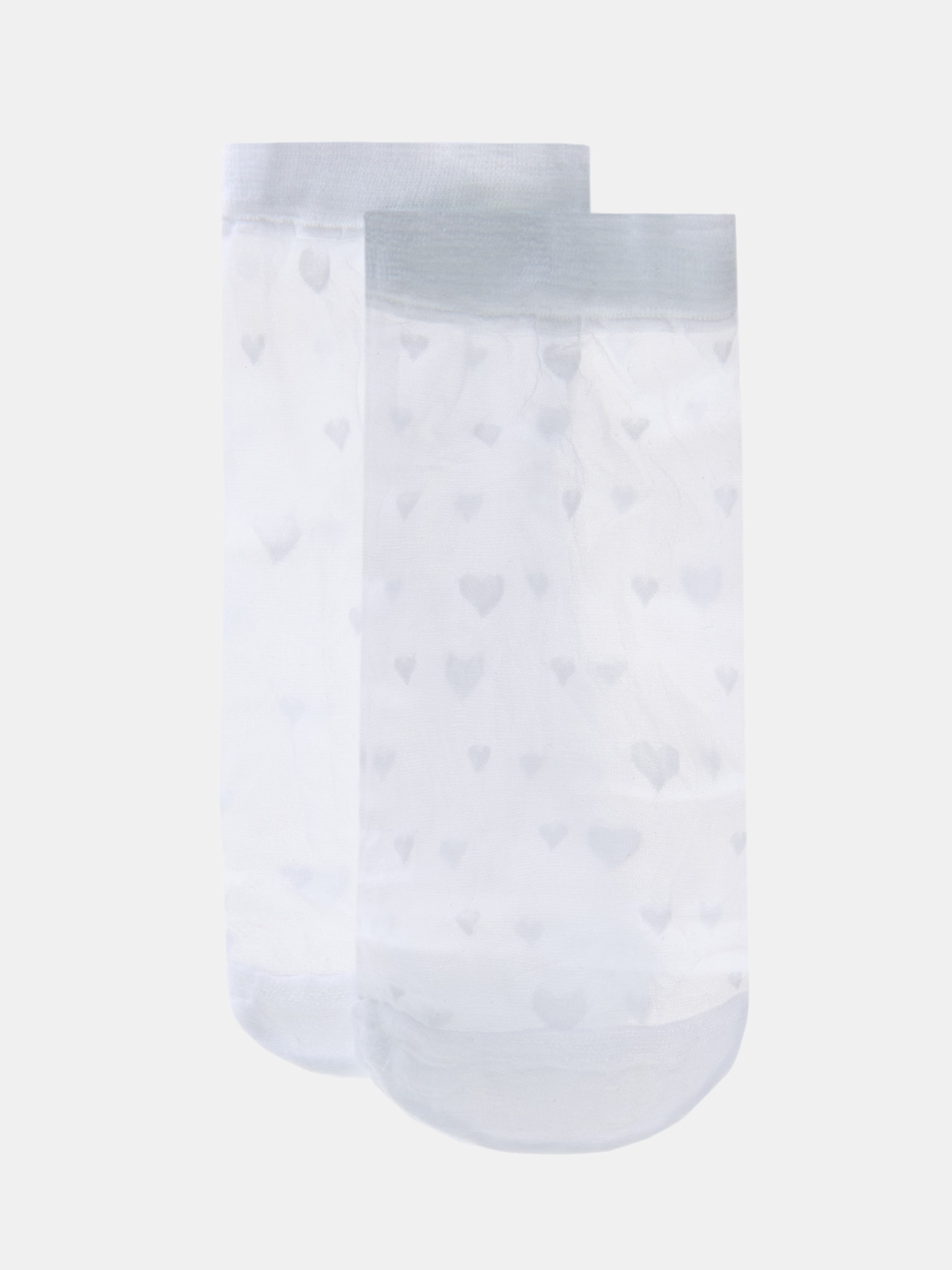 Sinsay - Transparentne skarpetki 2 pack - biały