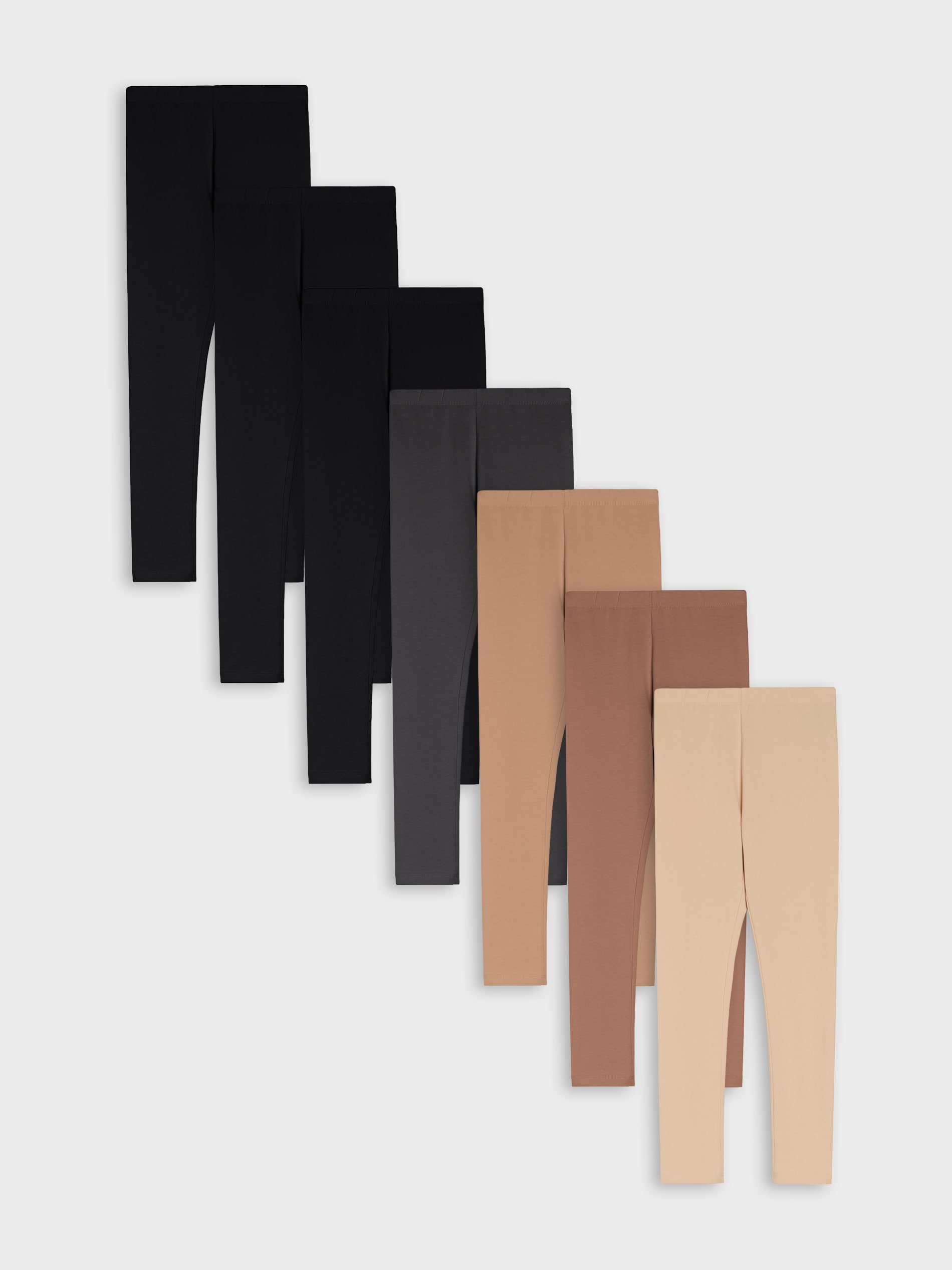 Sinsay - Bawełniane legginsy 7 pack - wielobarwny