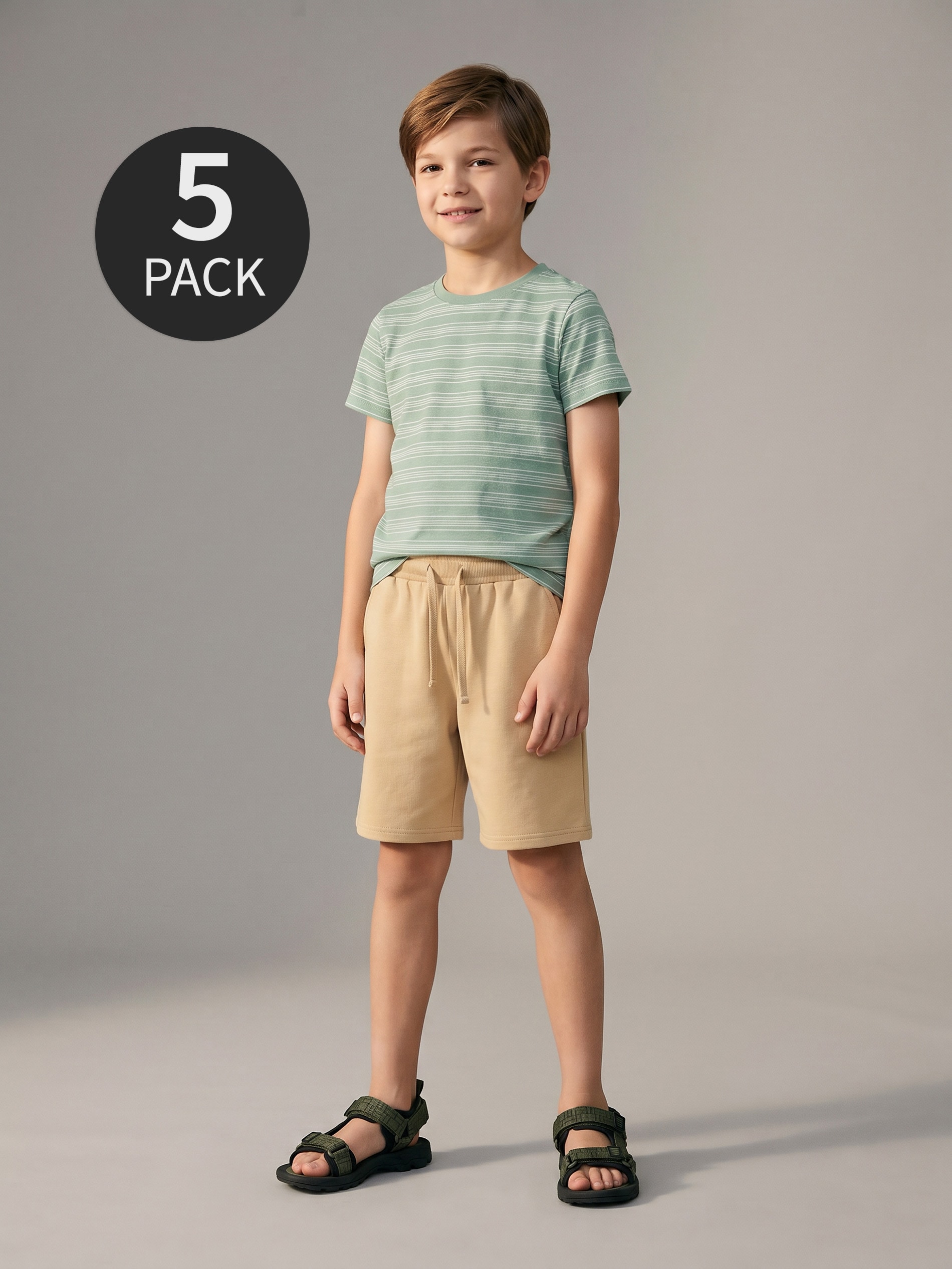 Szorty z dzianiny terry 5 pack