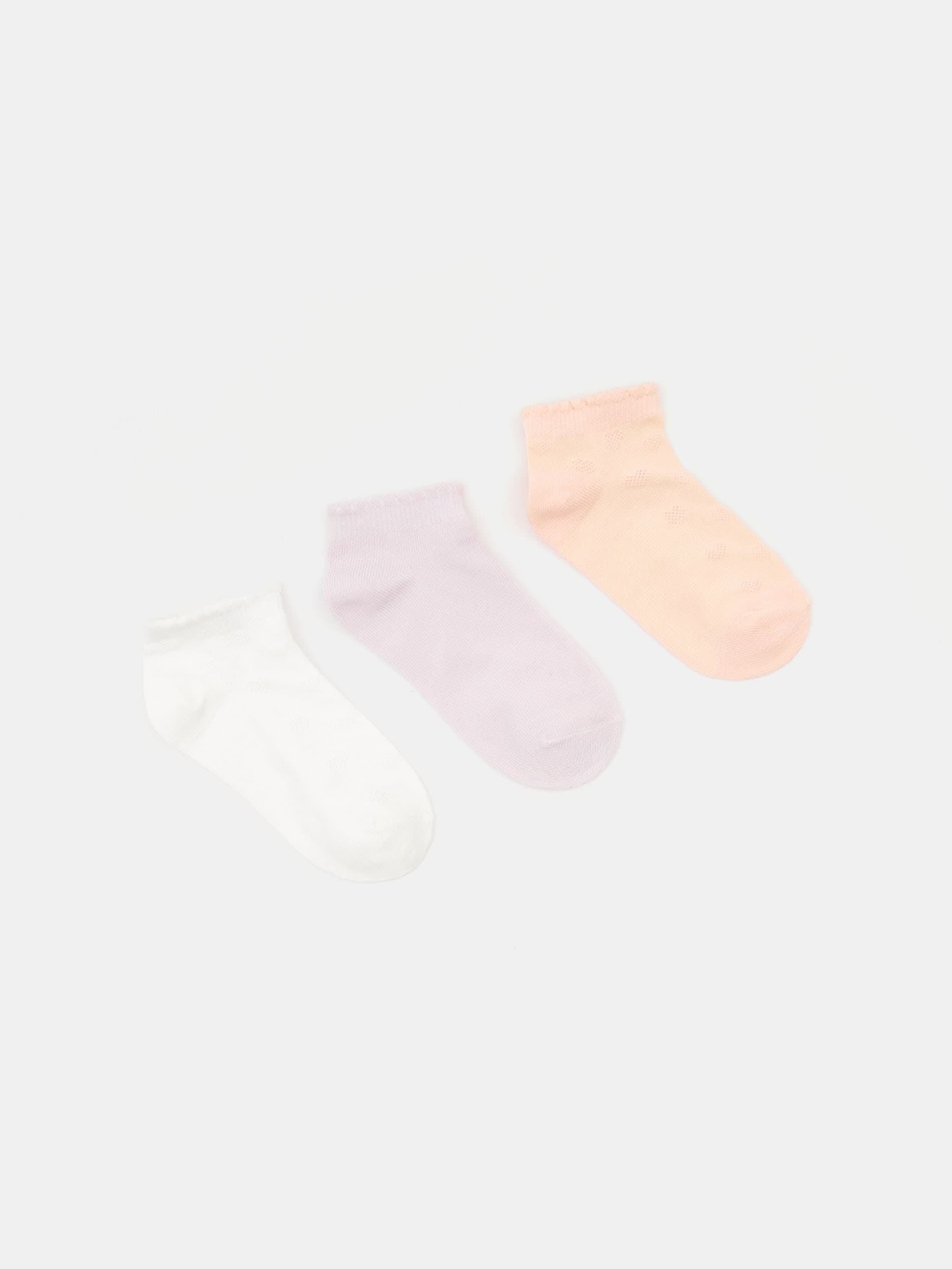 Sinsay - Skarpetki krótkie w stylu basic 3 pack - wielobarwny