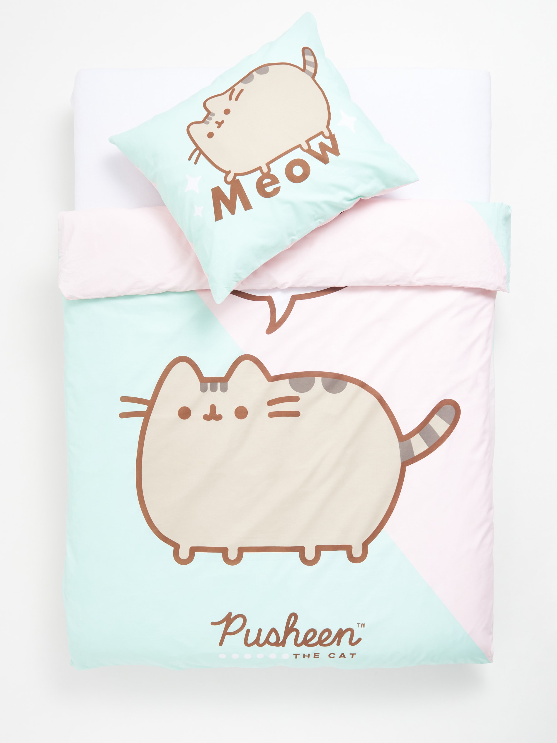 Sinsay - Σετ με κλινοσκεπάσματα Pusheen - πολυχρωμο φωτογραφία