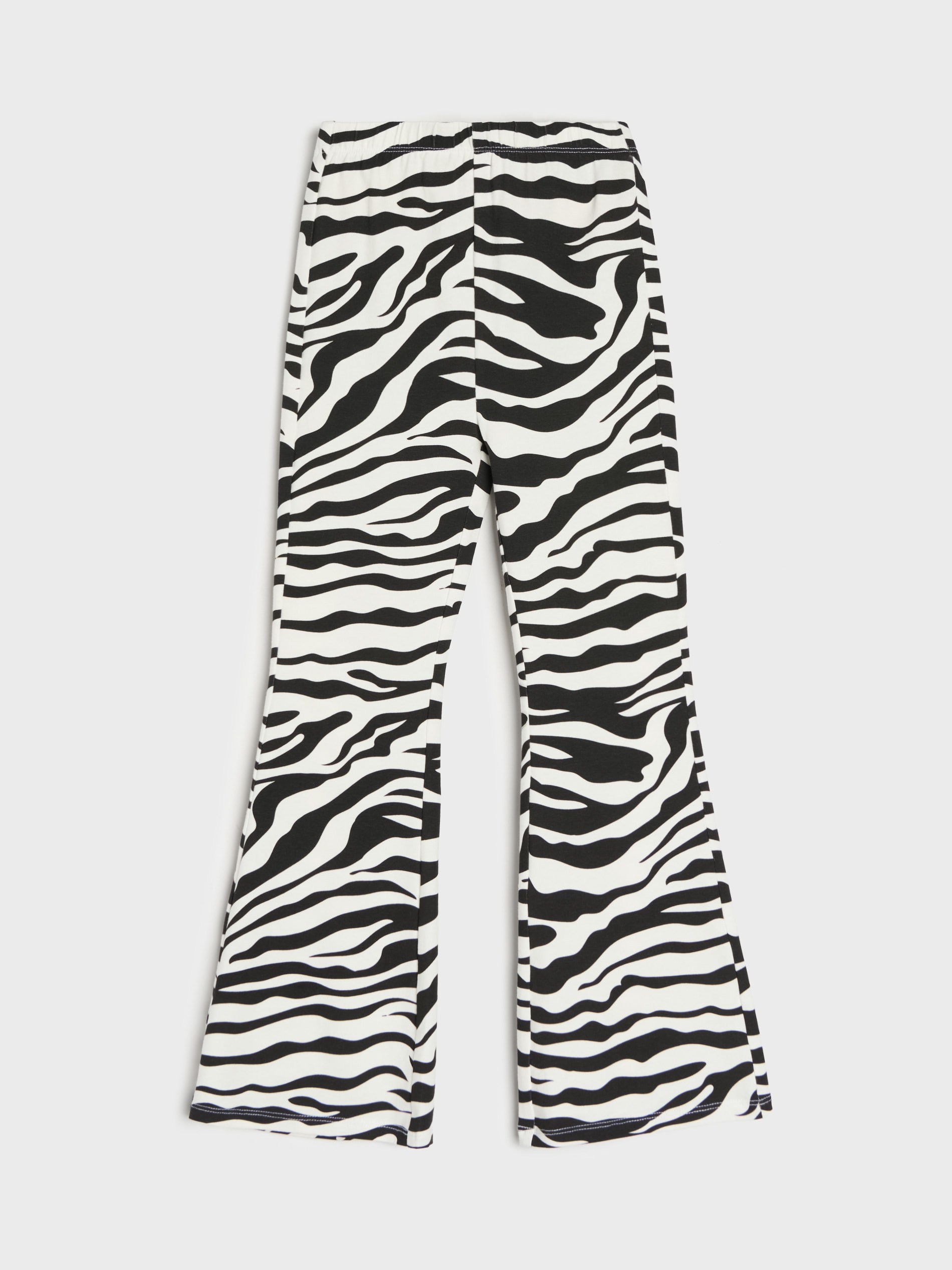 Sinsay - Legginsy flare w zebre - wielobarwny