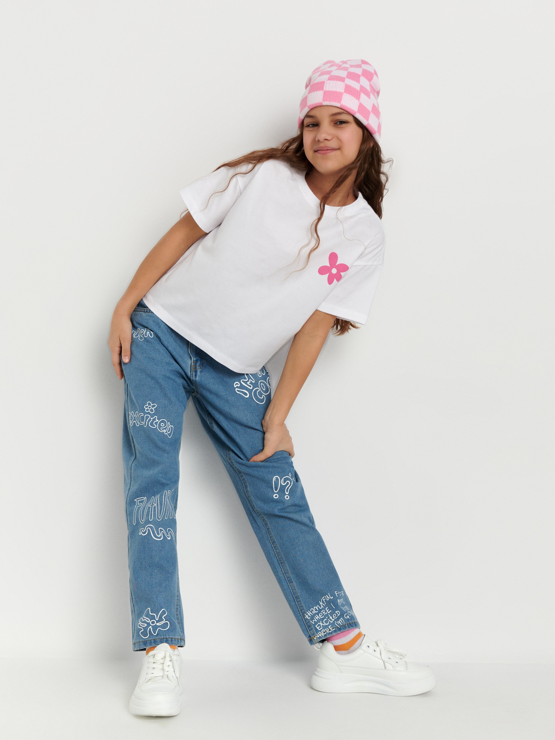 Sinsay - Magas derekú mom fit farmer - Kék termék 2. képe