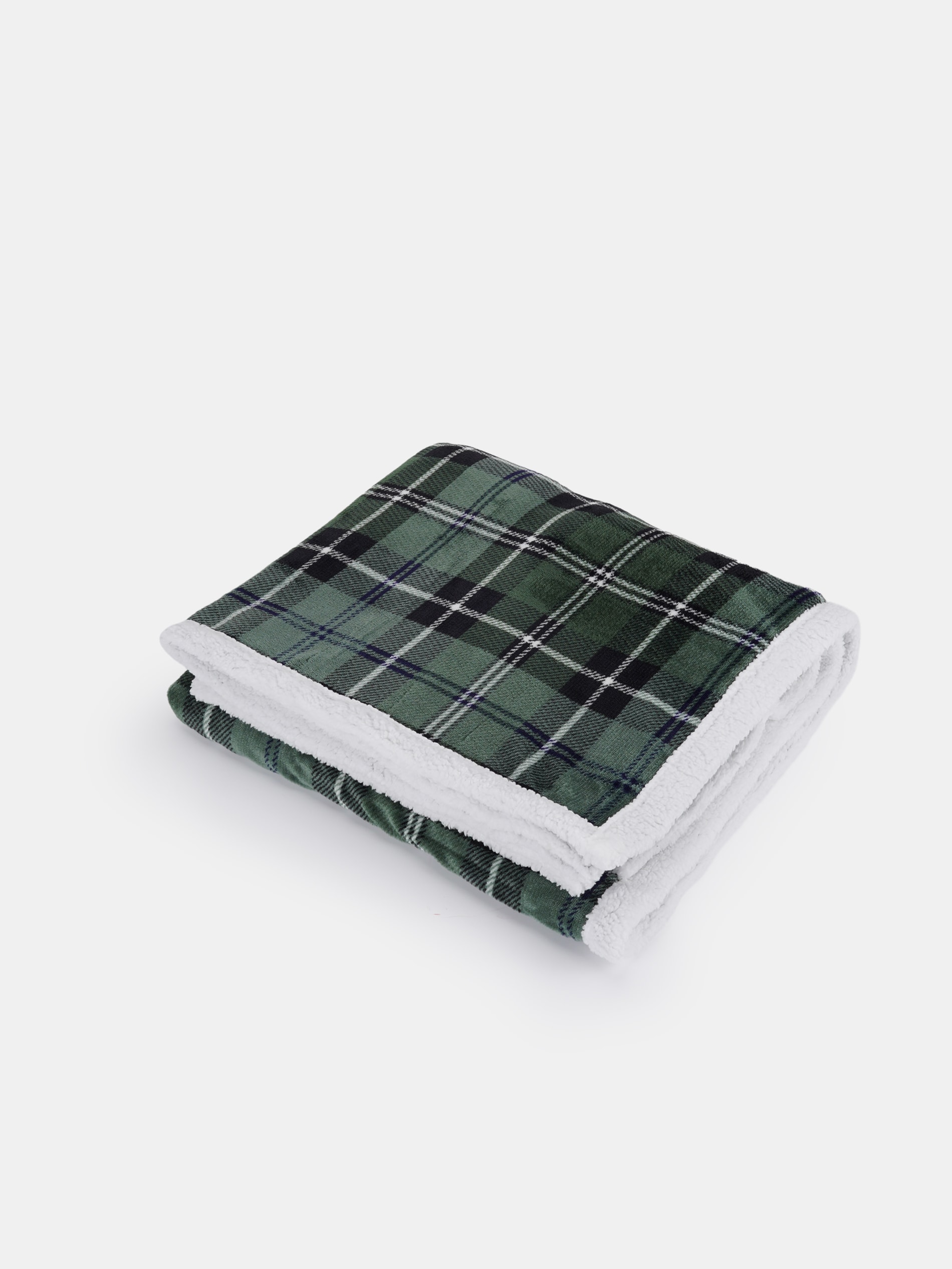 Sinsay - Χριστουγεννιάτικη κουβέρτα με καρό σχέδιο - πρασινο φωτογραφία