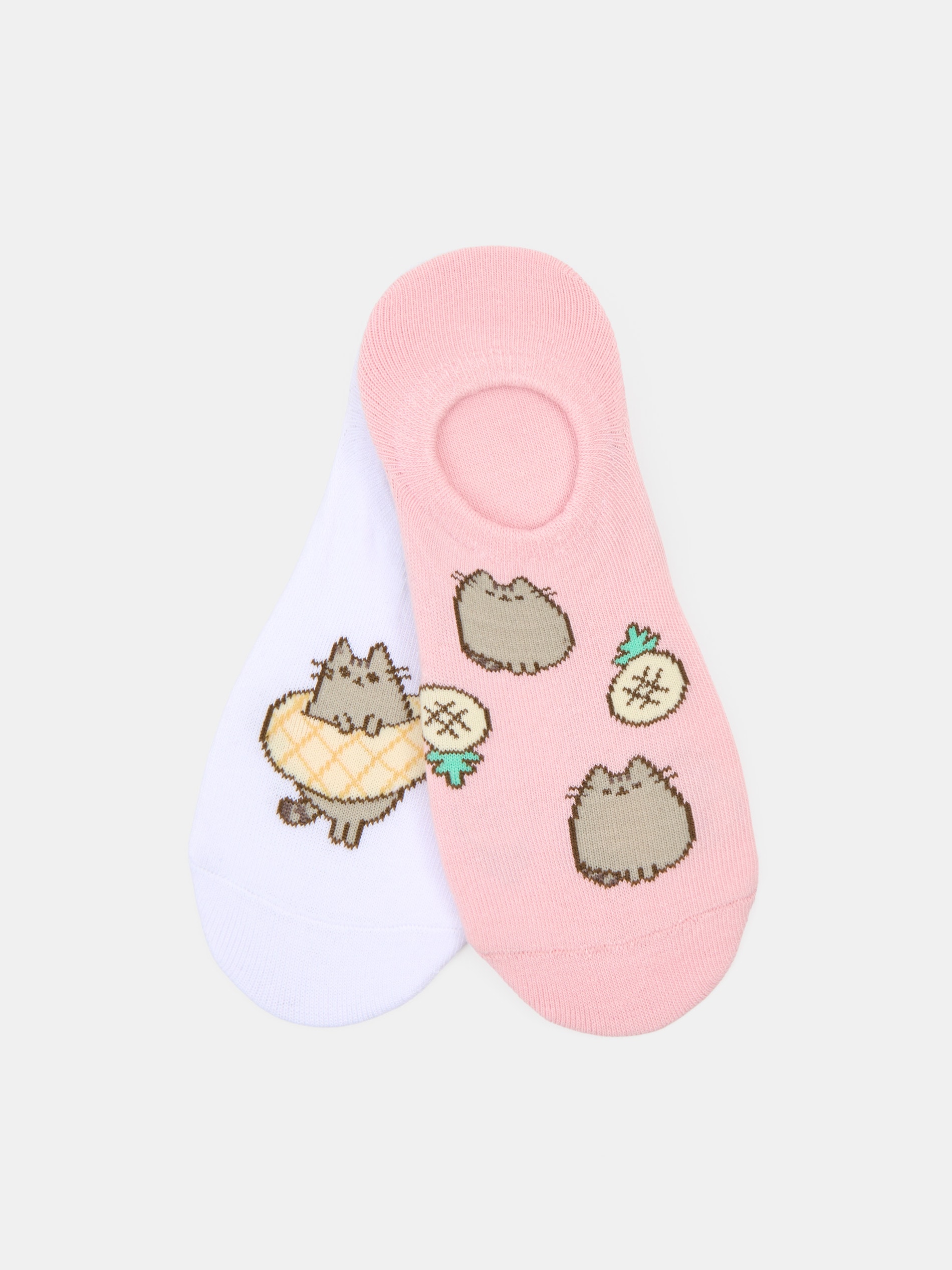 Sinsay - Prążkowane skarpetki 2 pack Pusheen the Cat - wielobarwny