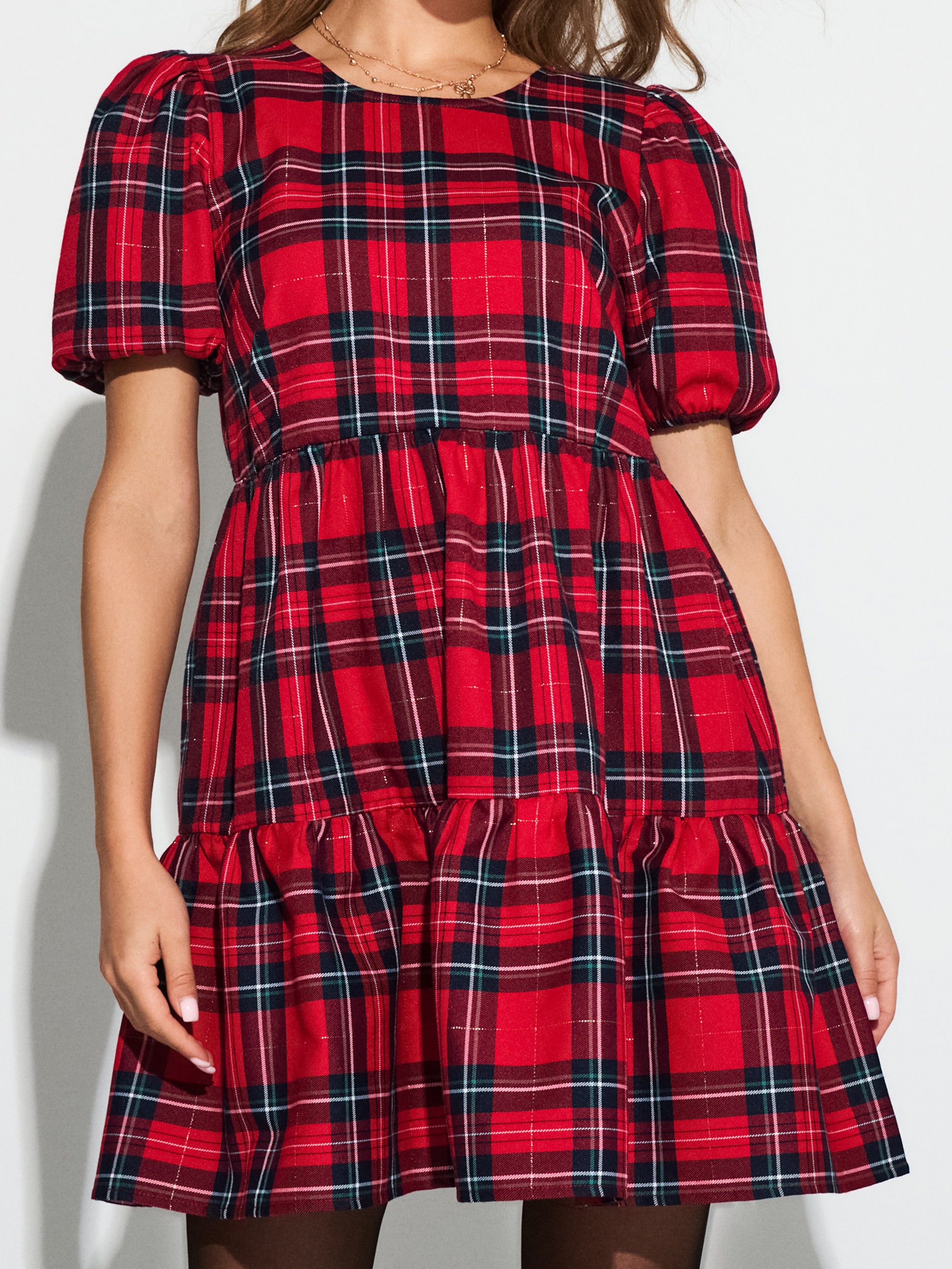 Sinsay - Mini καρό φόρεμα - πολυχρωμο φωτογραφία