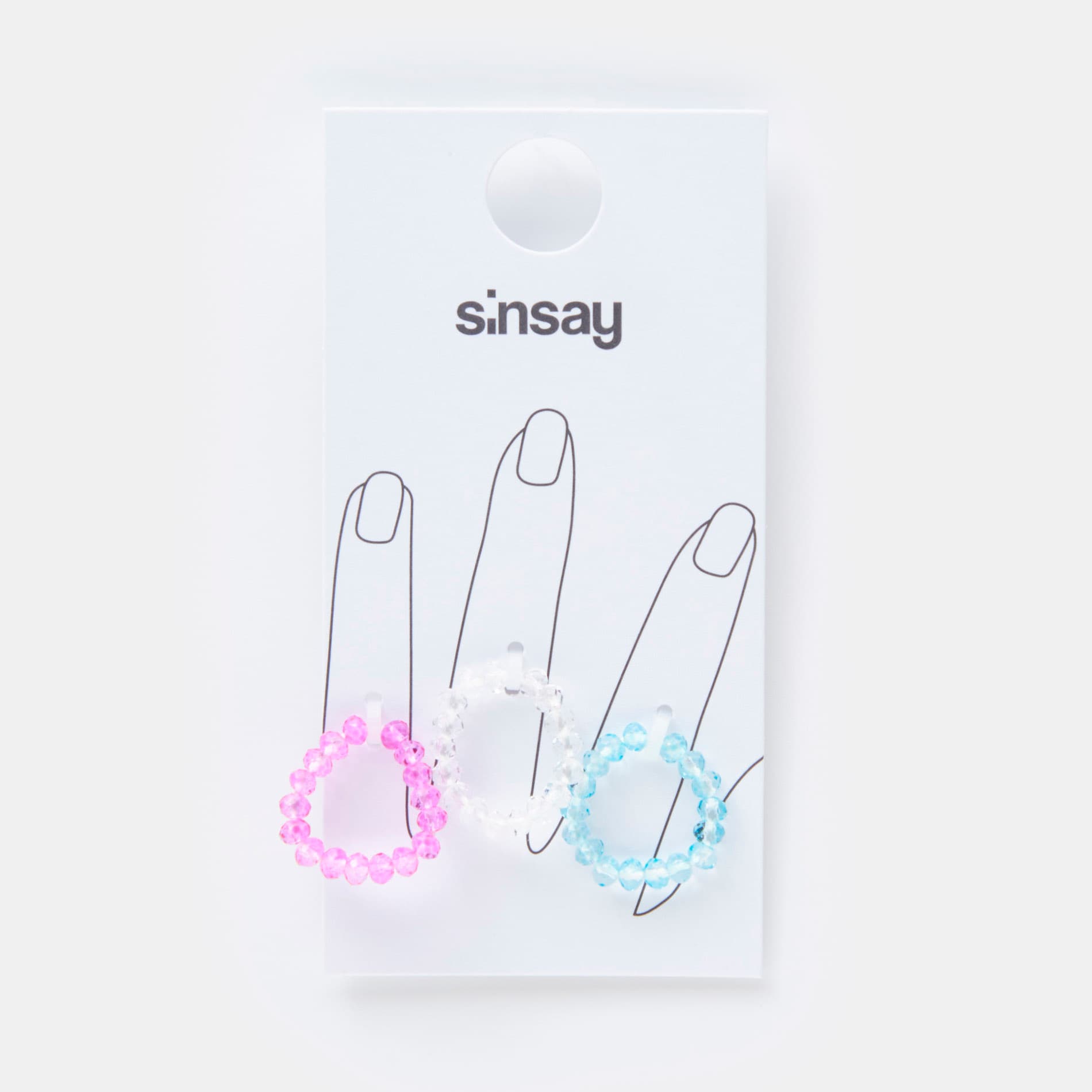 Sinsay - Set de 3 inele - Multicolor