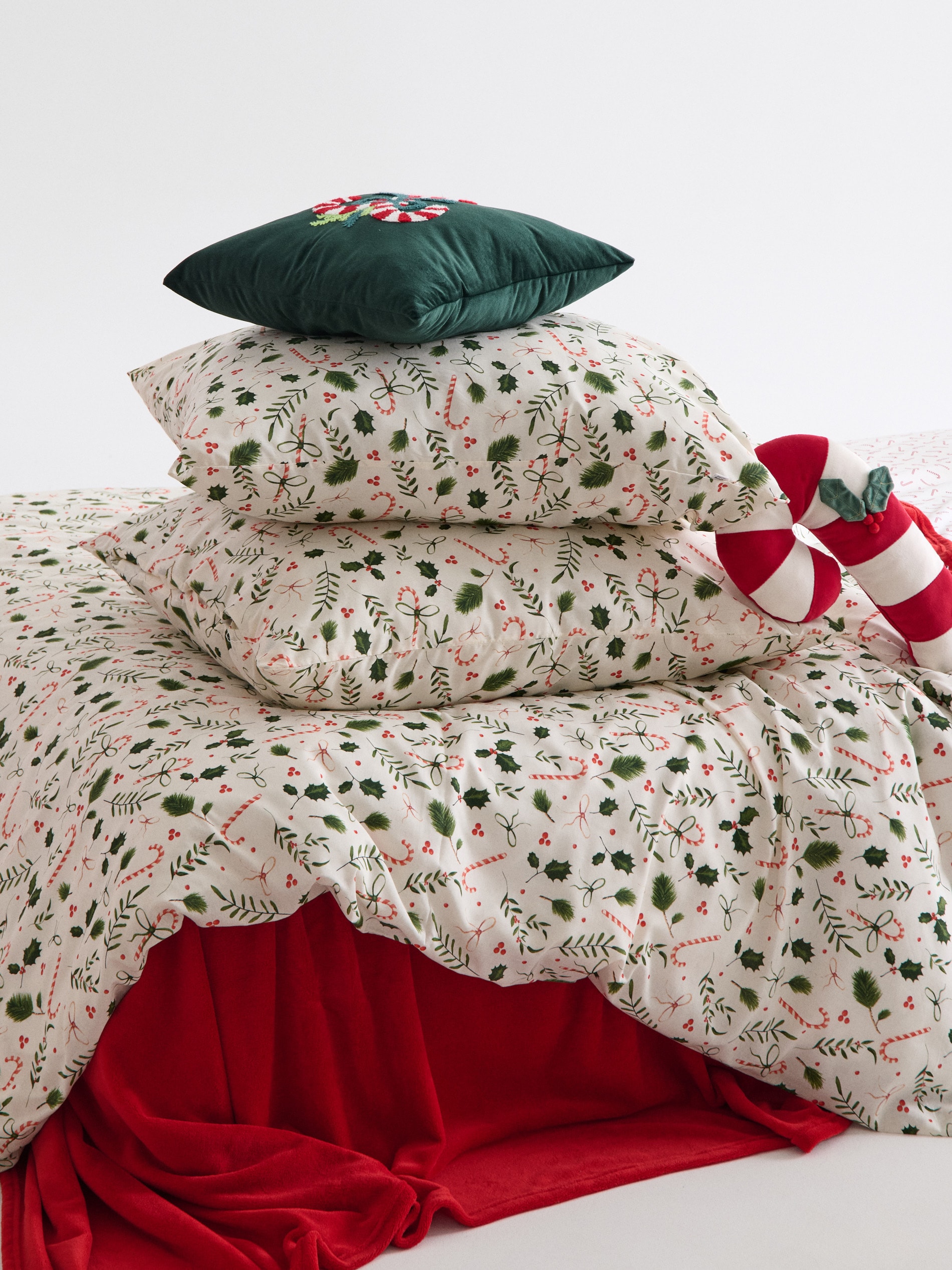 Sinsay - Σετ σεντονιών με χριστουγεννιάτικο σχέδιο - πολυχρωμο φωτογραφία
