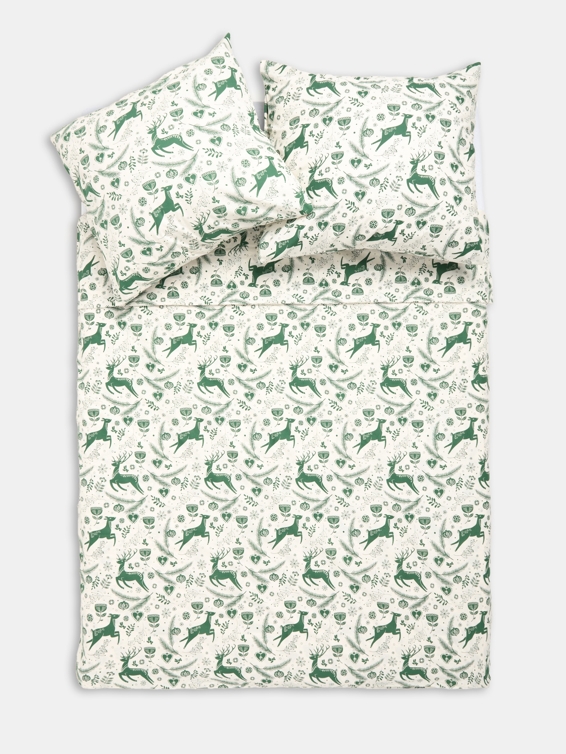 Sinsay - Σετ σεντονιών με χριστουγεννιάτικο σχέδιο - γαλαζοπρασινο φωτογραφία