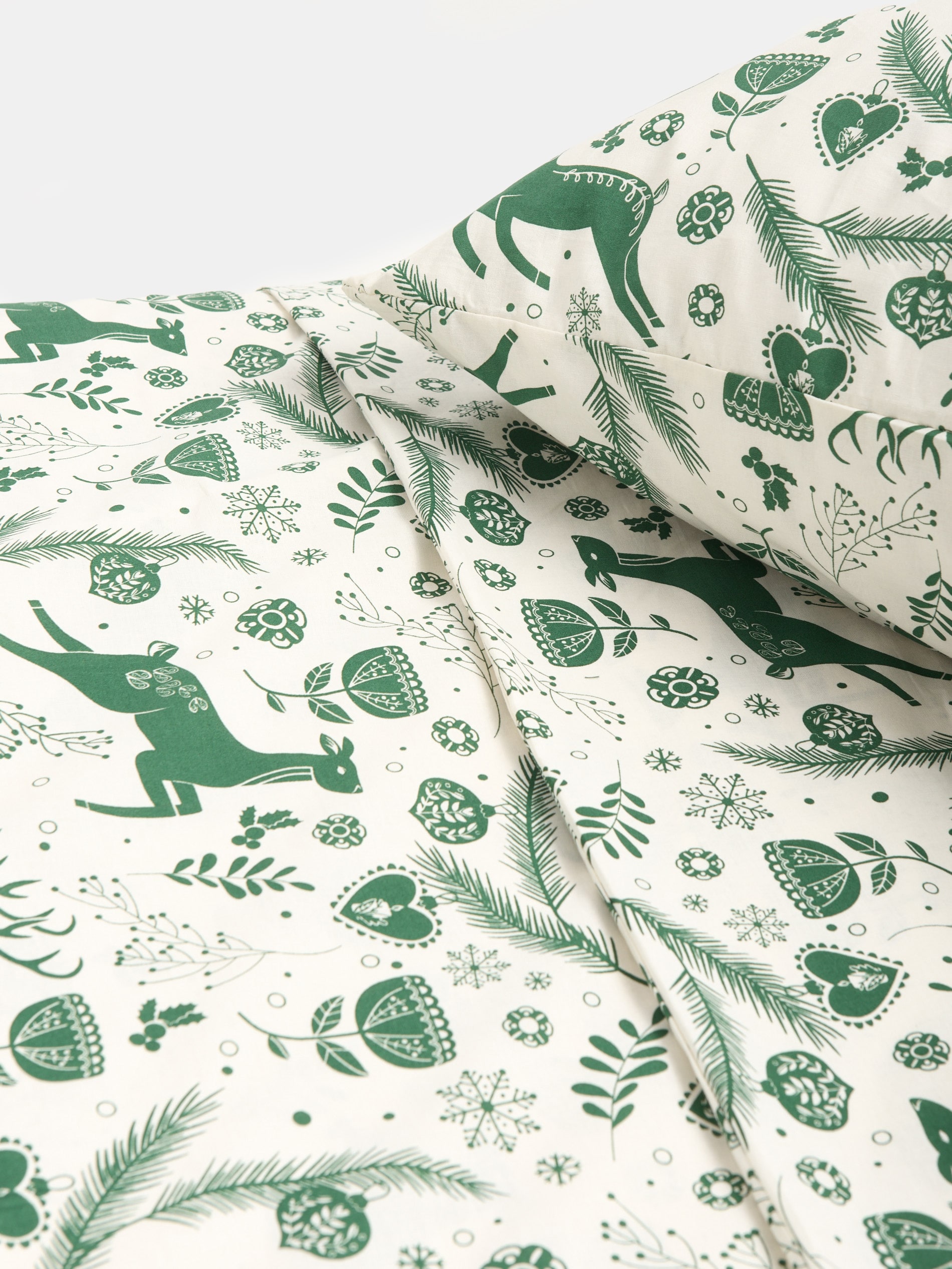 Sinsay - Σετ σεντονιών με χριστουγεννιάτικο σχέδιο - γαλαζοπρασινο φωτογραφία