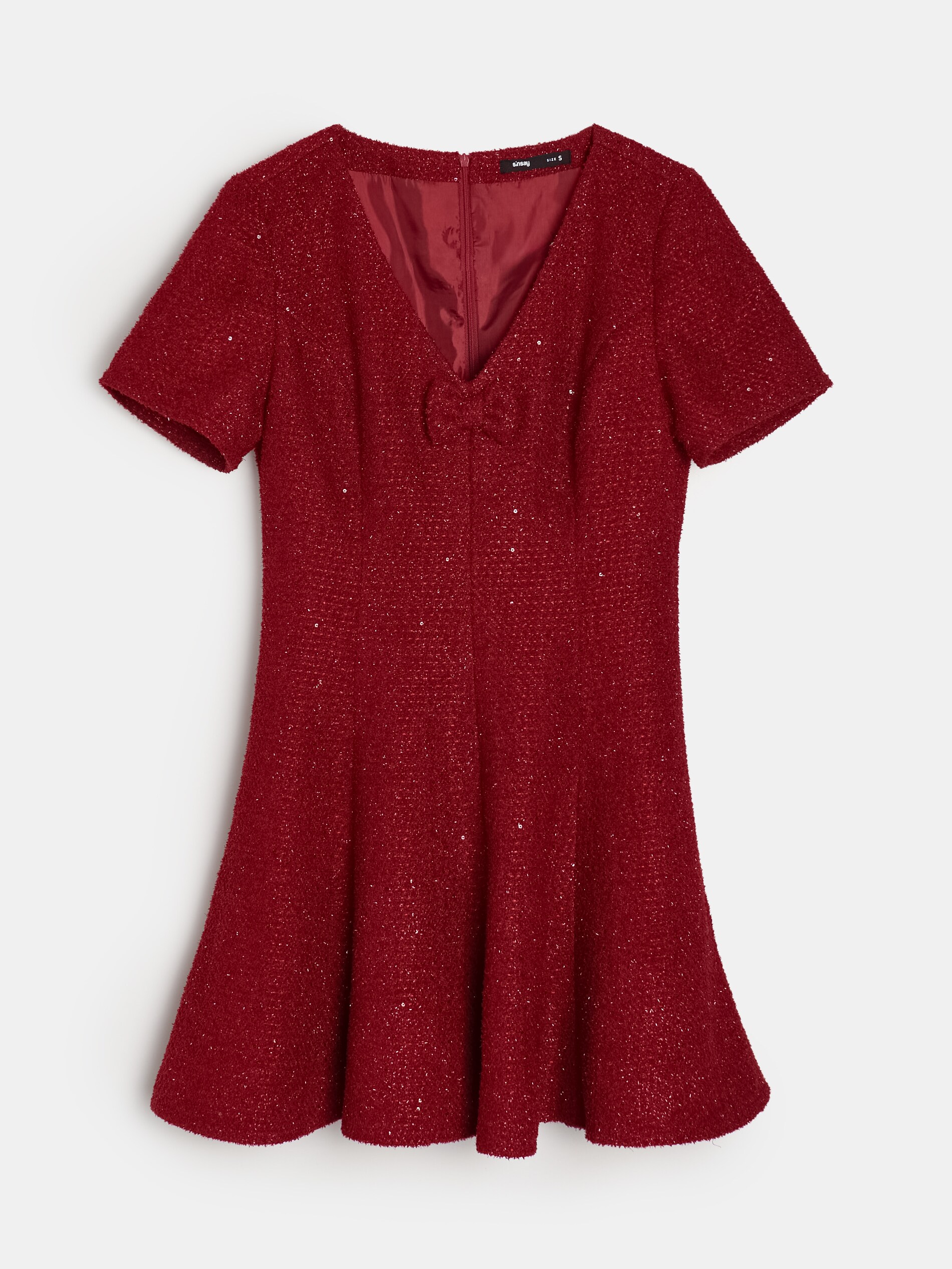 Sinsay - Mini φόρεμα - μπορντο φωτογραφία