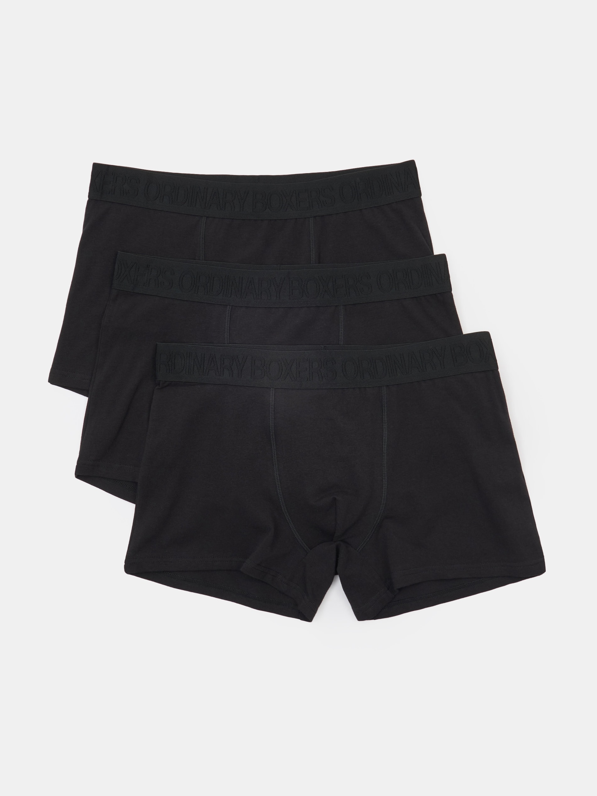 Sinsay - Bawełniane bokserki classic 3 pack - czarny