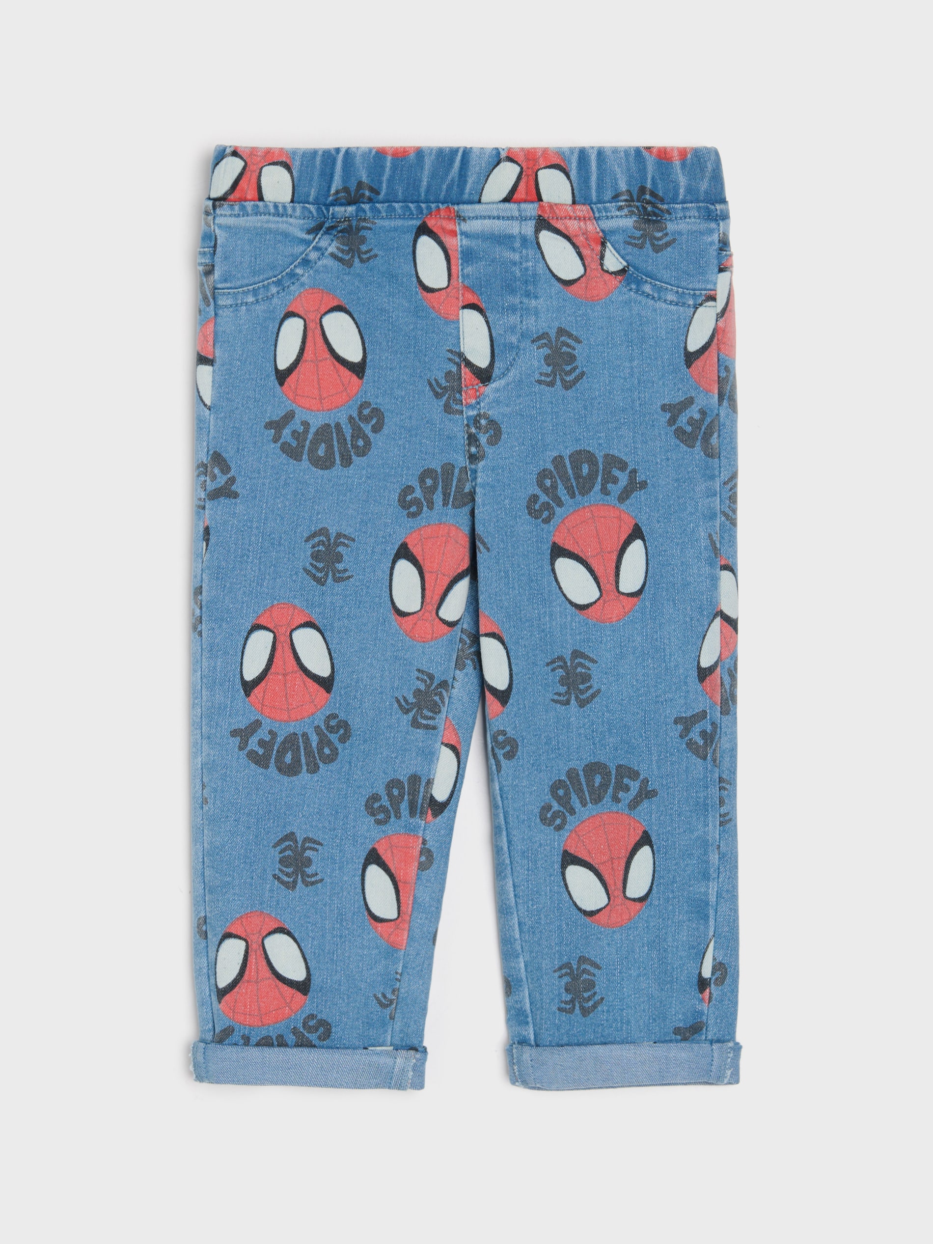 Sinsay - Spodnie jeansowe Spidey & His Amazing Friends - granatowy