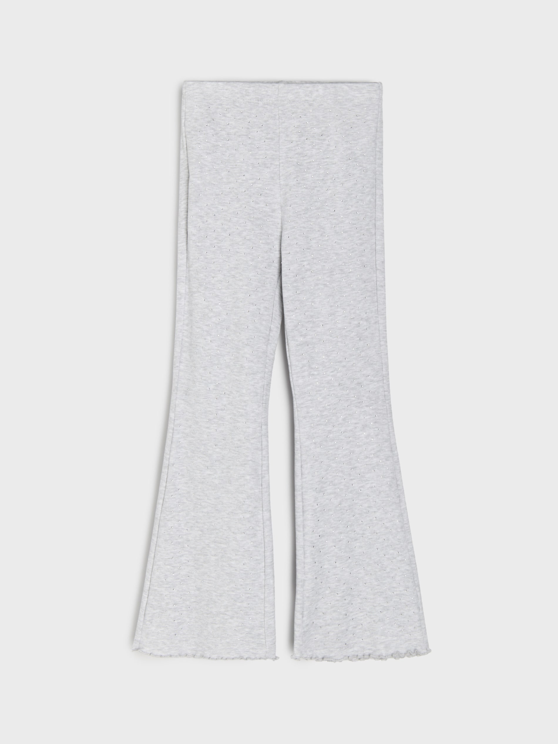 Sinsay - Legginsy flare z ozdobnymi dżetami - szary