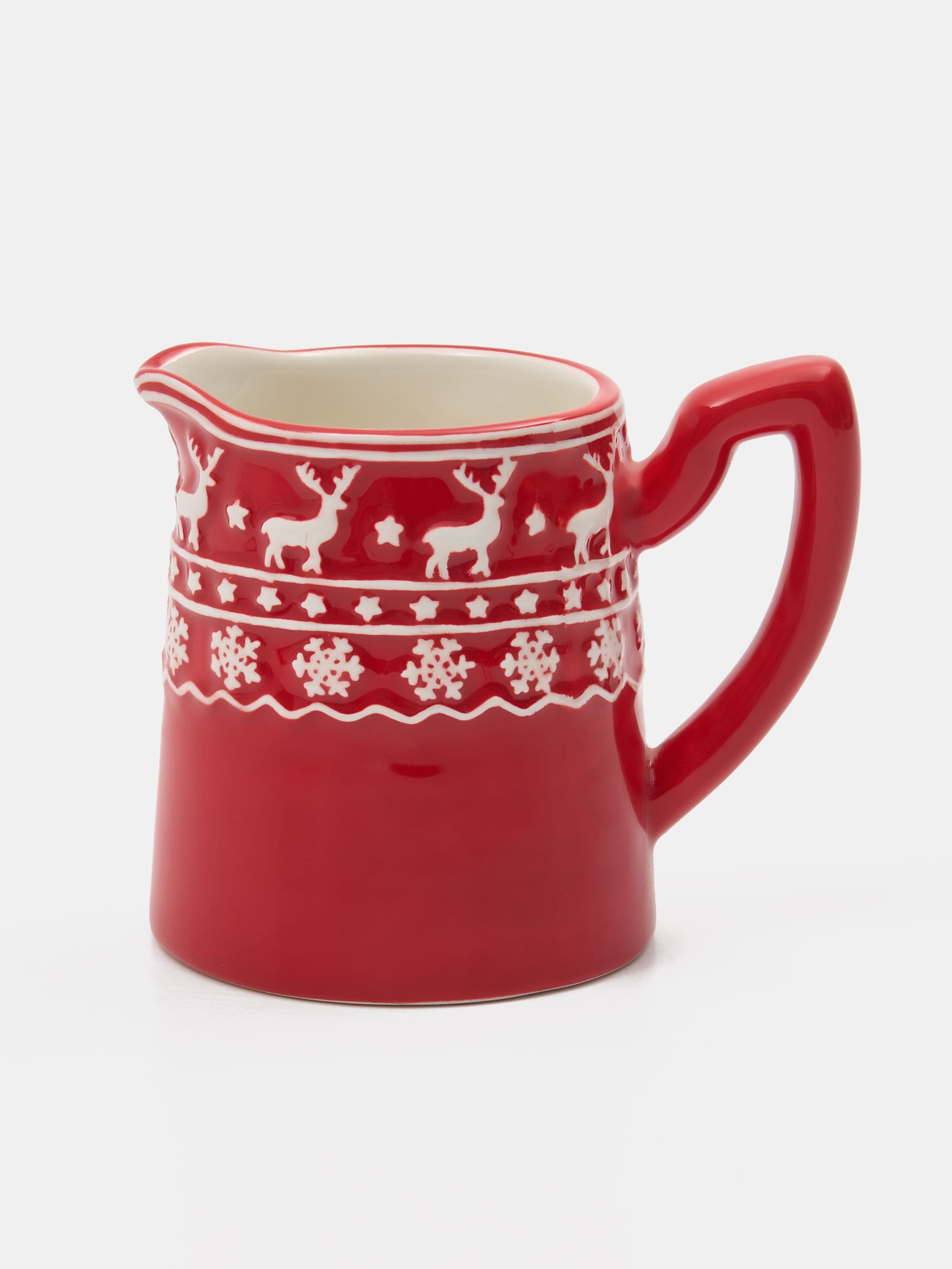 Sinsay - Χριστουγεννιάτικη κανάτα με μοτίβο ταράνδων - κοκκινο φωτογραφία