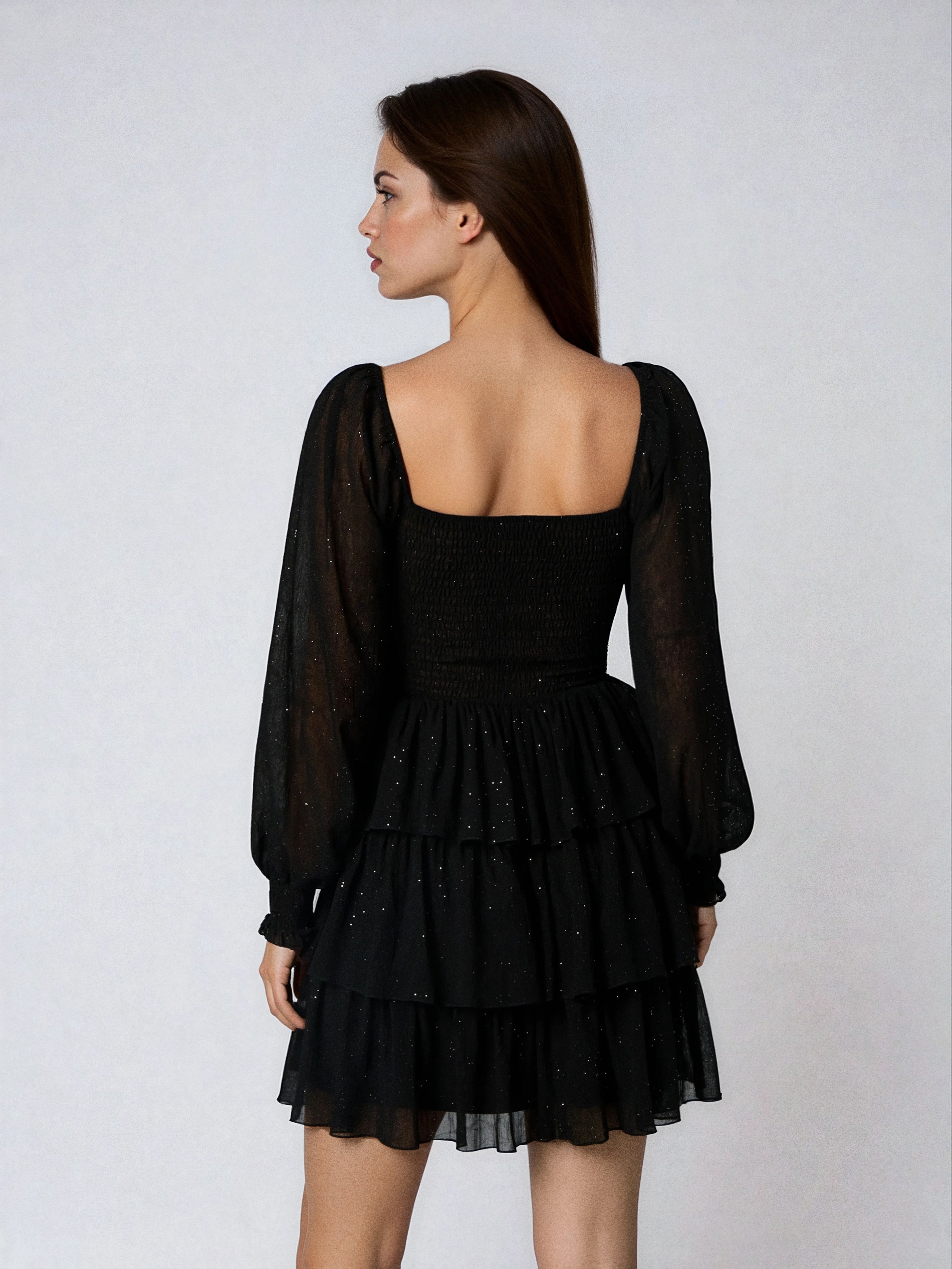 Sinsay - Φόρεμα babydoll - μαυρο φωτογραφία