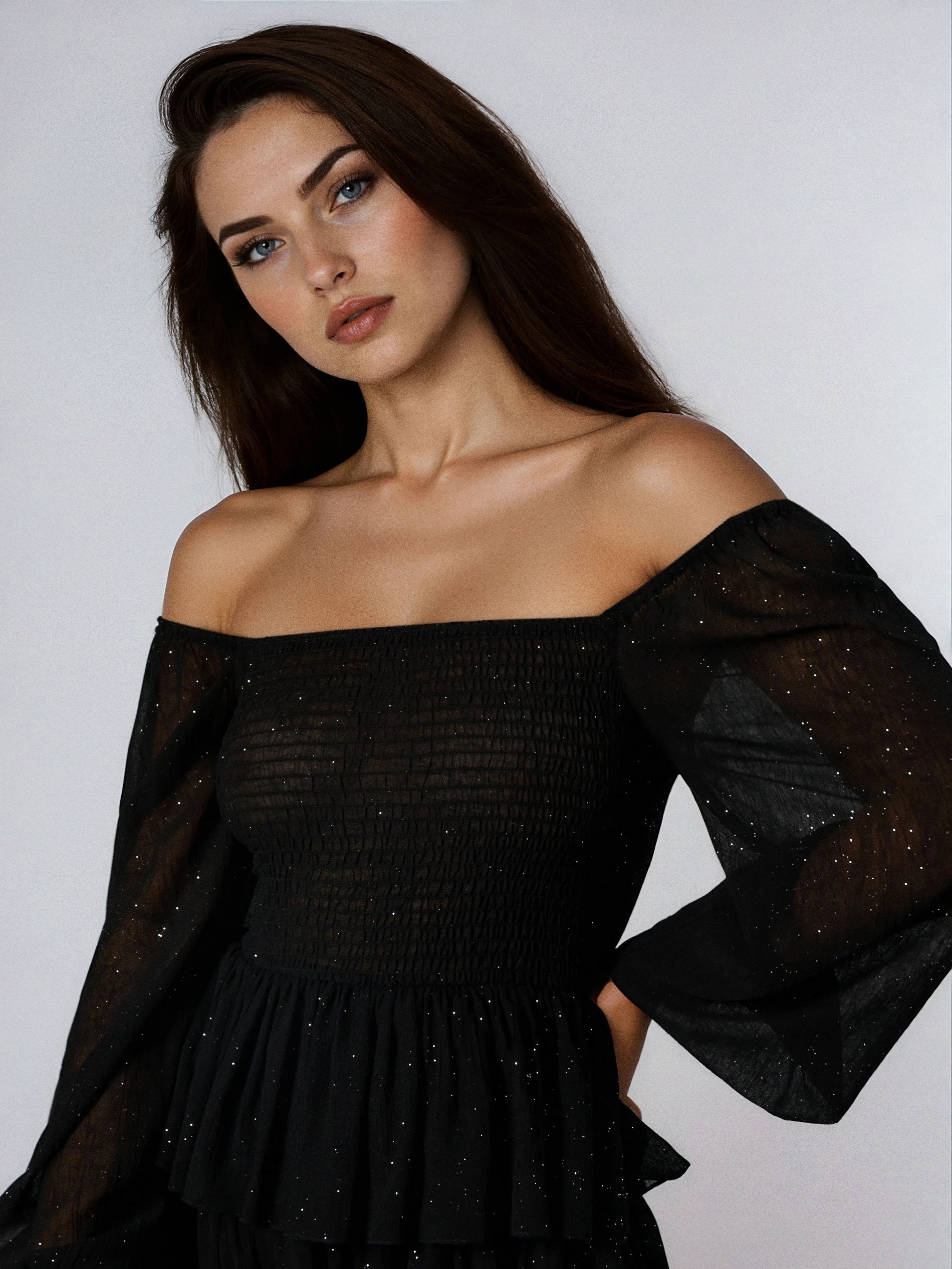 Sinsay - Φόρεμα babydoll - μαυρο φωτογραφία