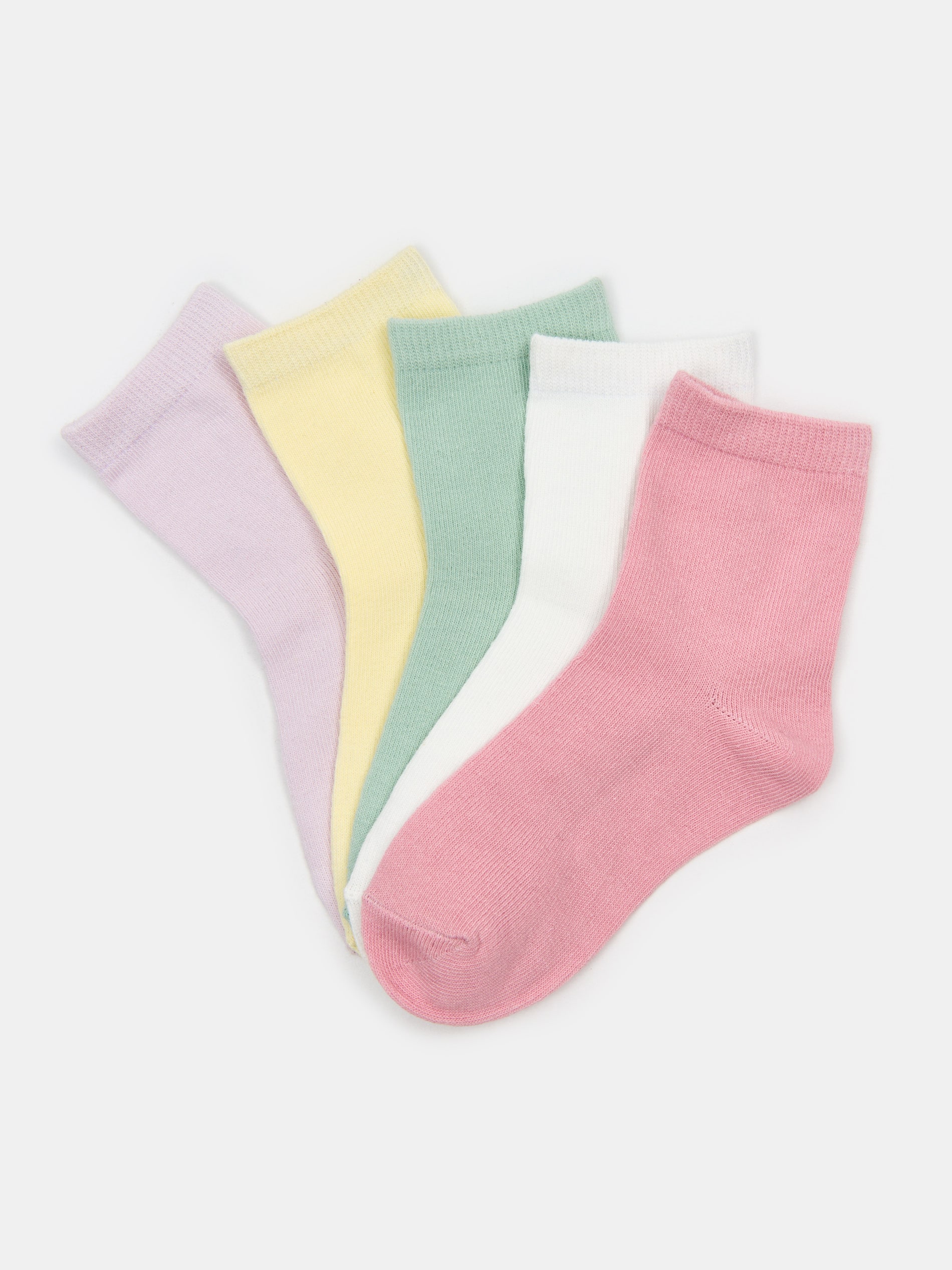 Sinsay - Gładkie skarpetki 5 pack - fioletowy