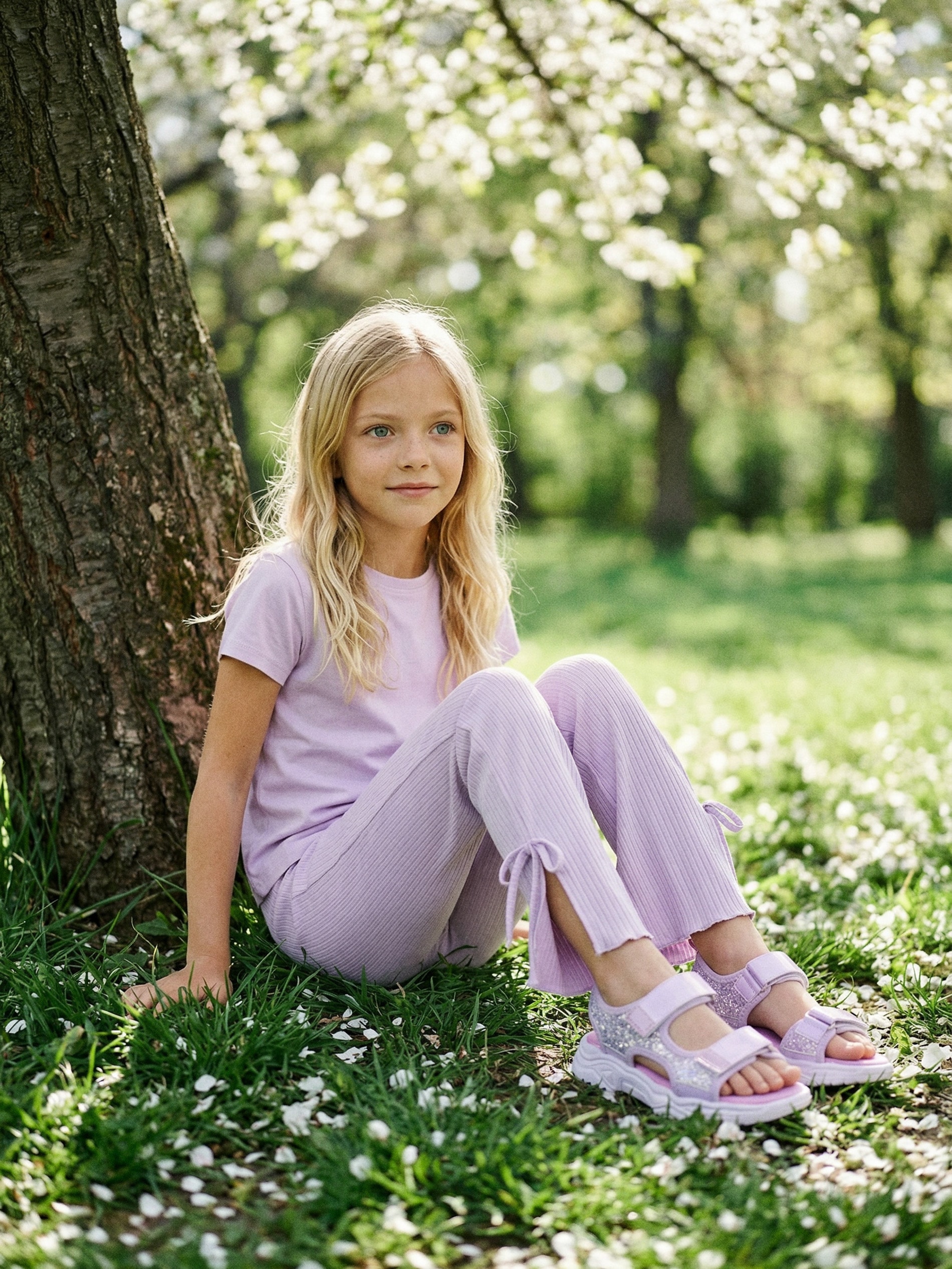 Sinsay - Legginsy flare - fioletowy