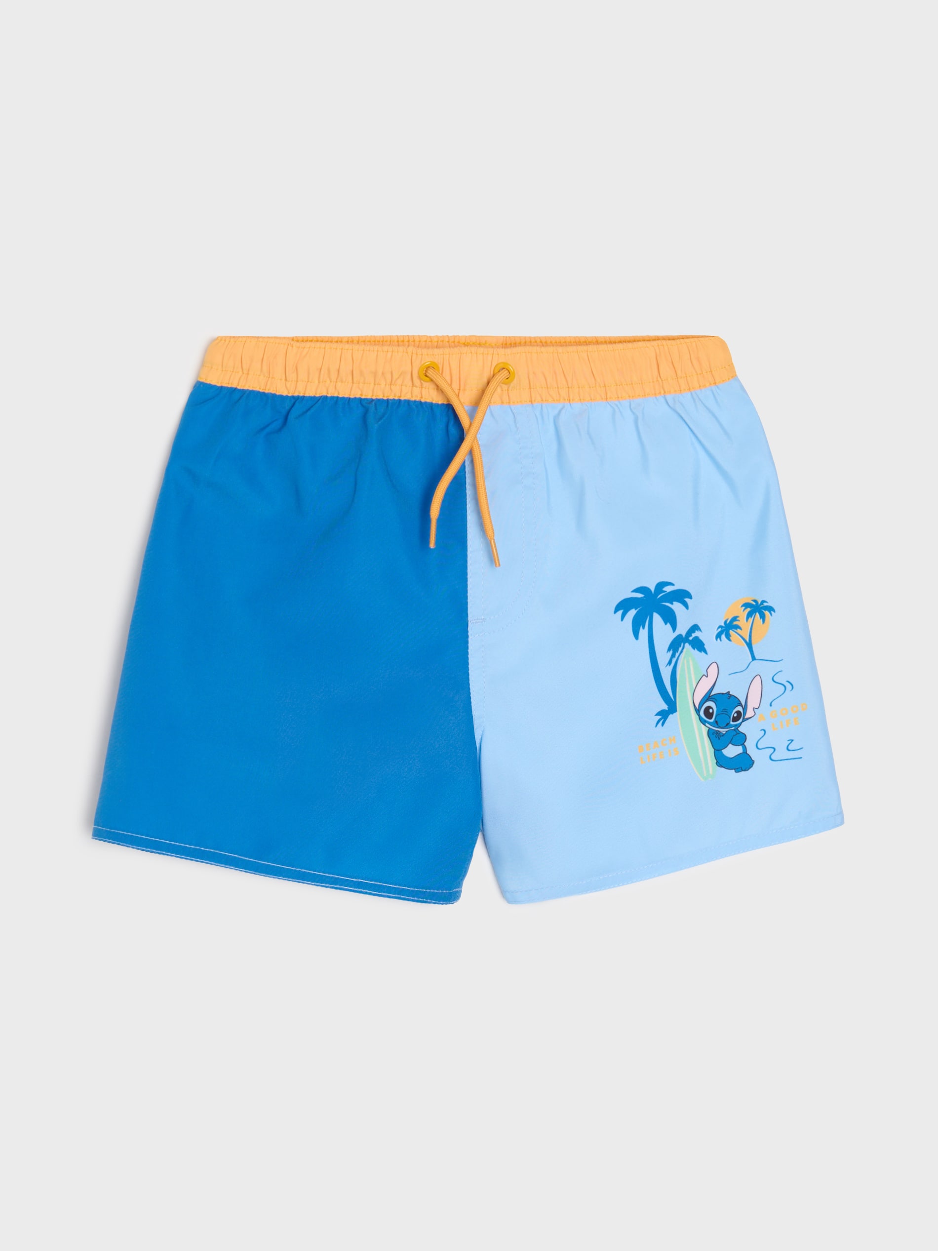Sinsay - Szorty kąpielowe Stitch - pomarańczowy