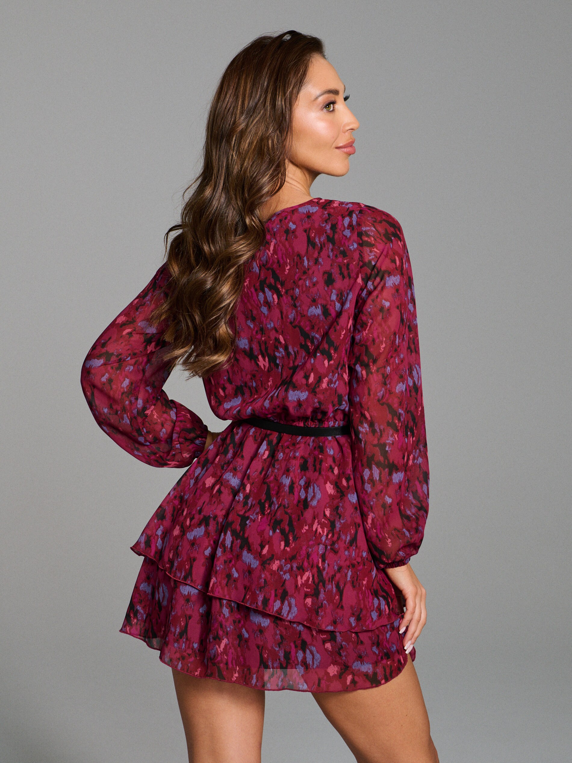 Sinsay - Φόρεμα με ζώνη - πολυχρωμο φωτογραφία