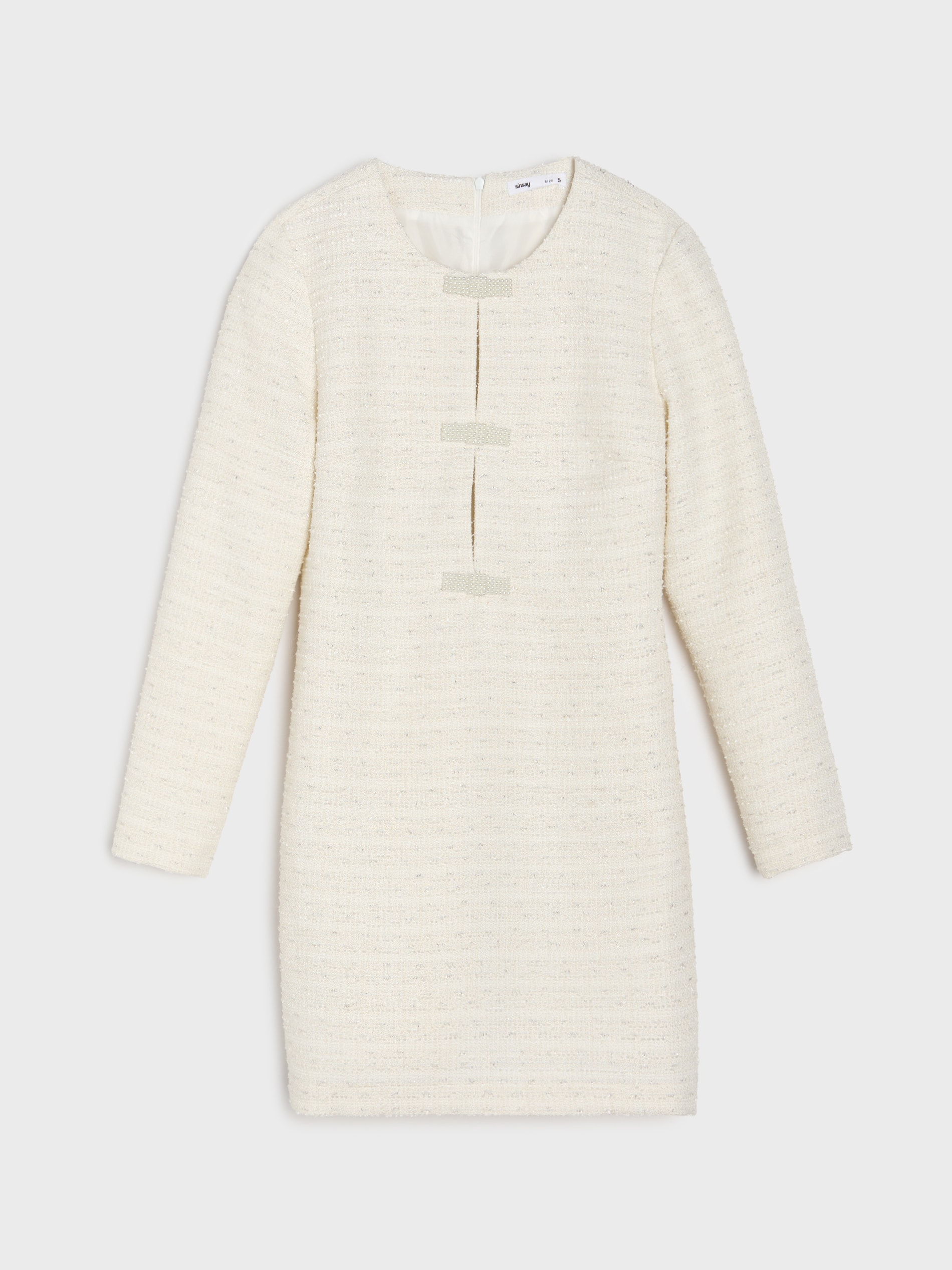 Sinsay - Mini φόρεμα - κρεμ φωτογραφία