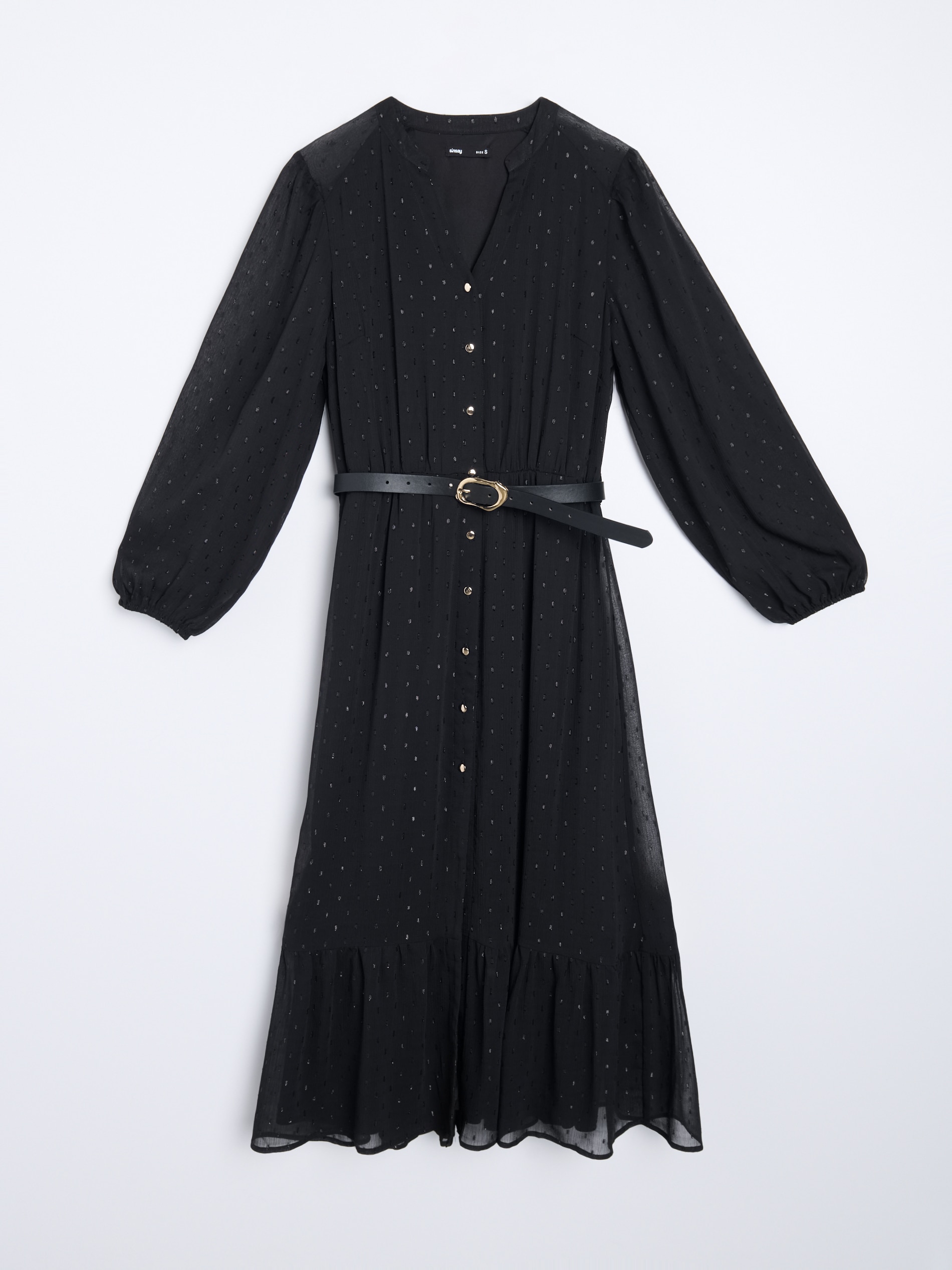 Sinsay - Midi φόρεμα - μαυρο φωτογραφία