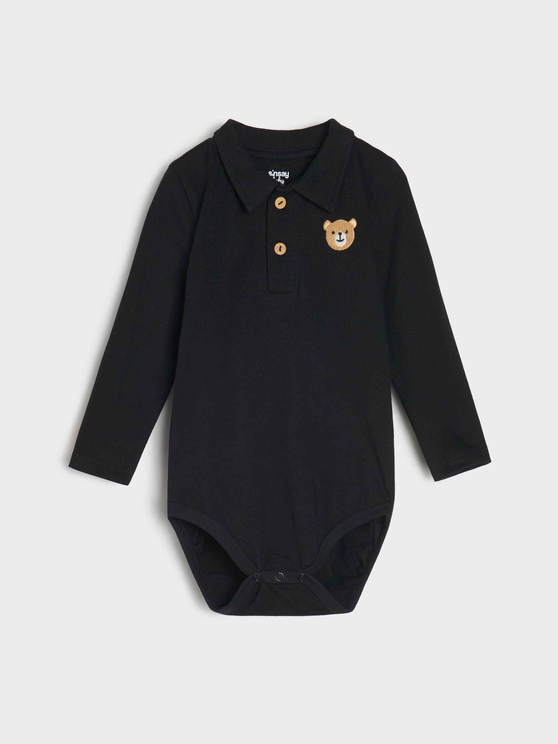 Sinsay - Βαμβακερό κορμάκι - μαυρο φωτογραφία