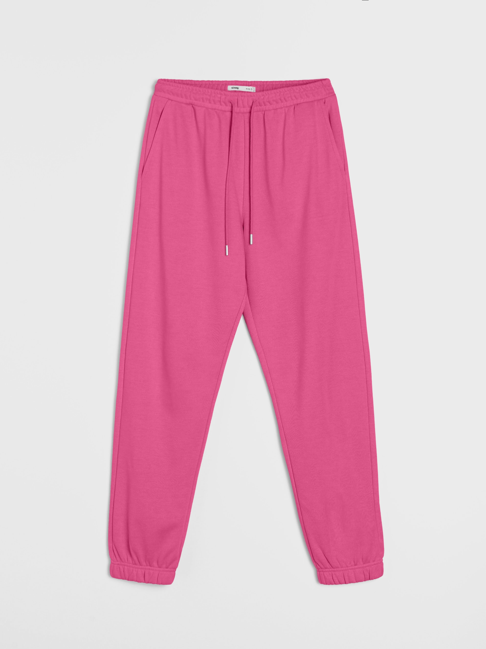 Sinsay - Dresowe spodnie jogger terry - różowy