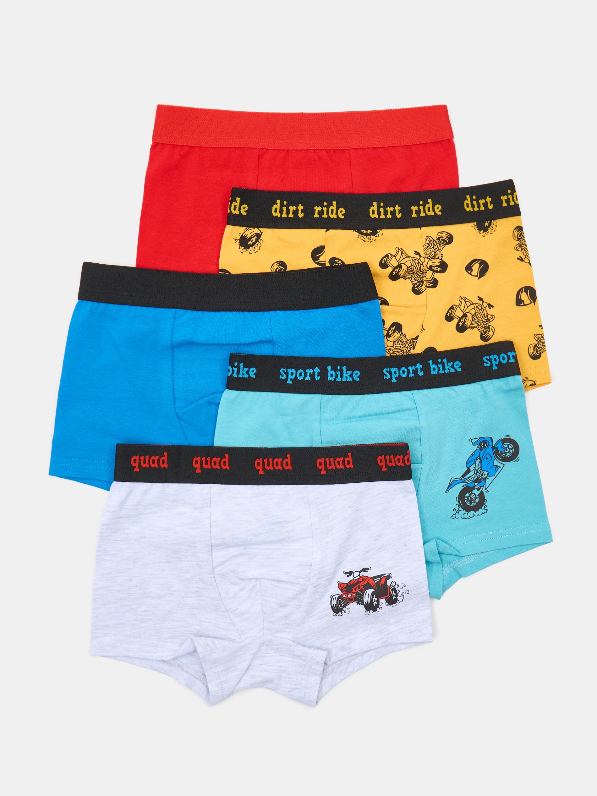 Sinsay - Bawełniane bokserki z motywem pojazdów 5 pack - wielobarwny