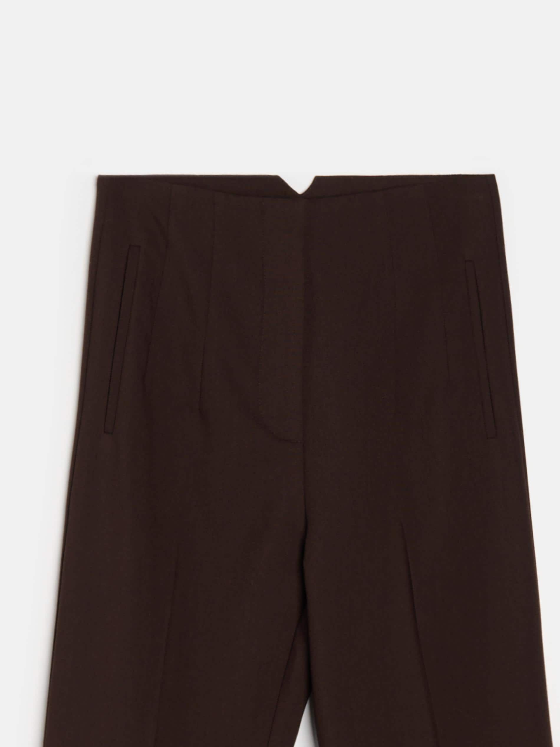 Sinsay - Παντελόνι cigarette - θαμπο καφε φωτογραφία