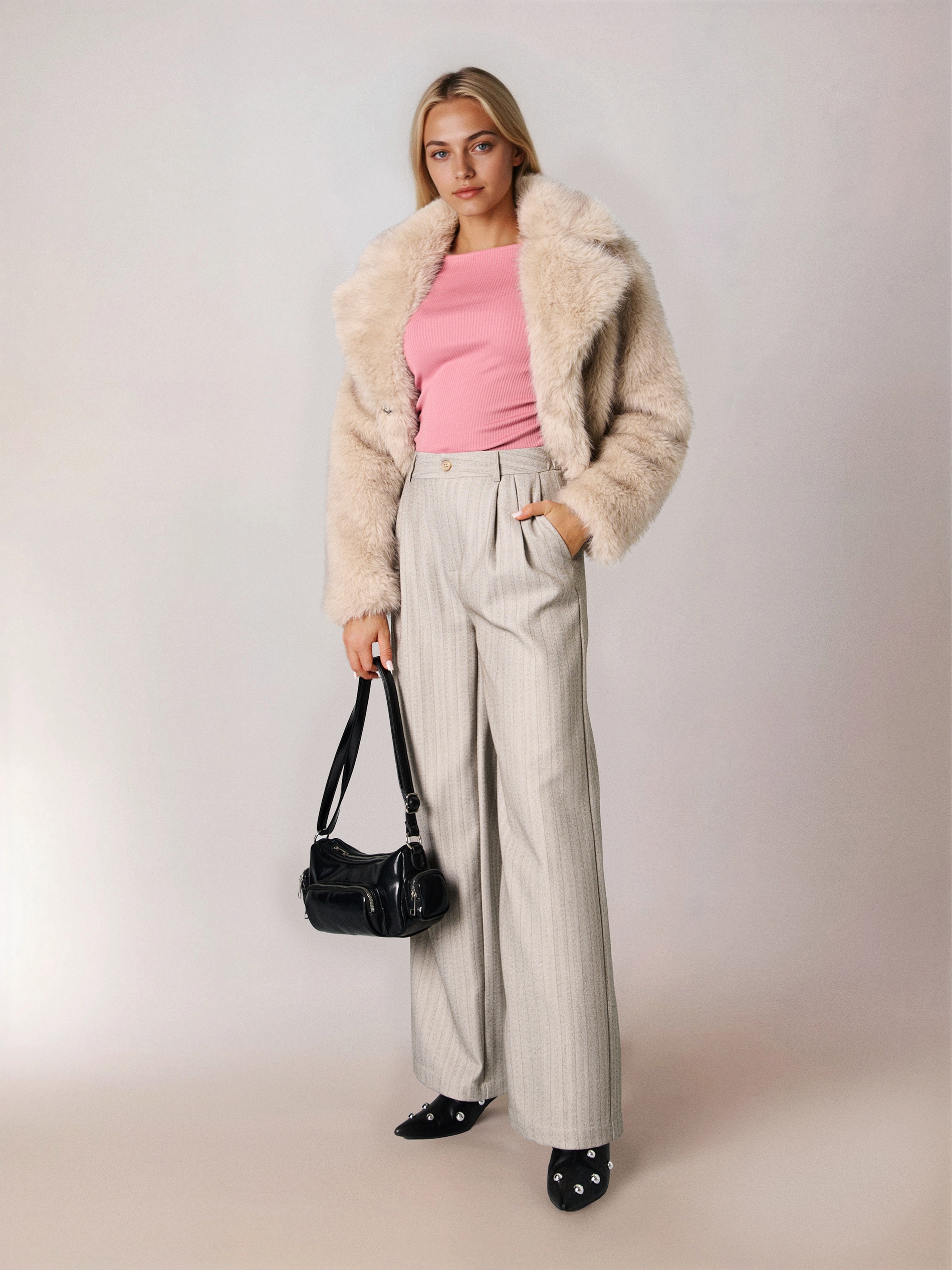 Sinsay - Μπλούζα με σούρες - ροζ φωτογραφία