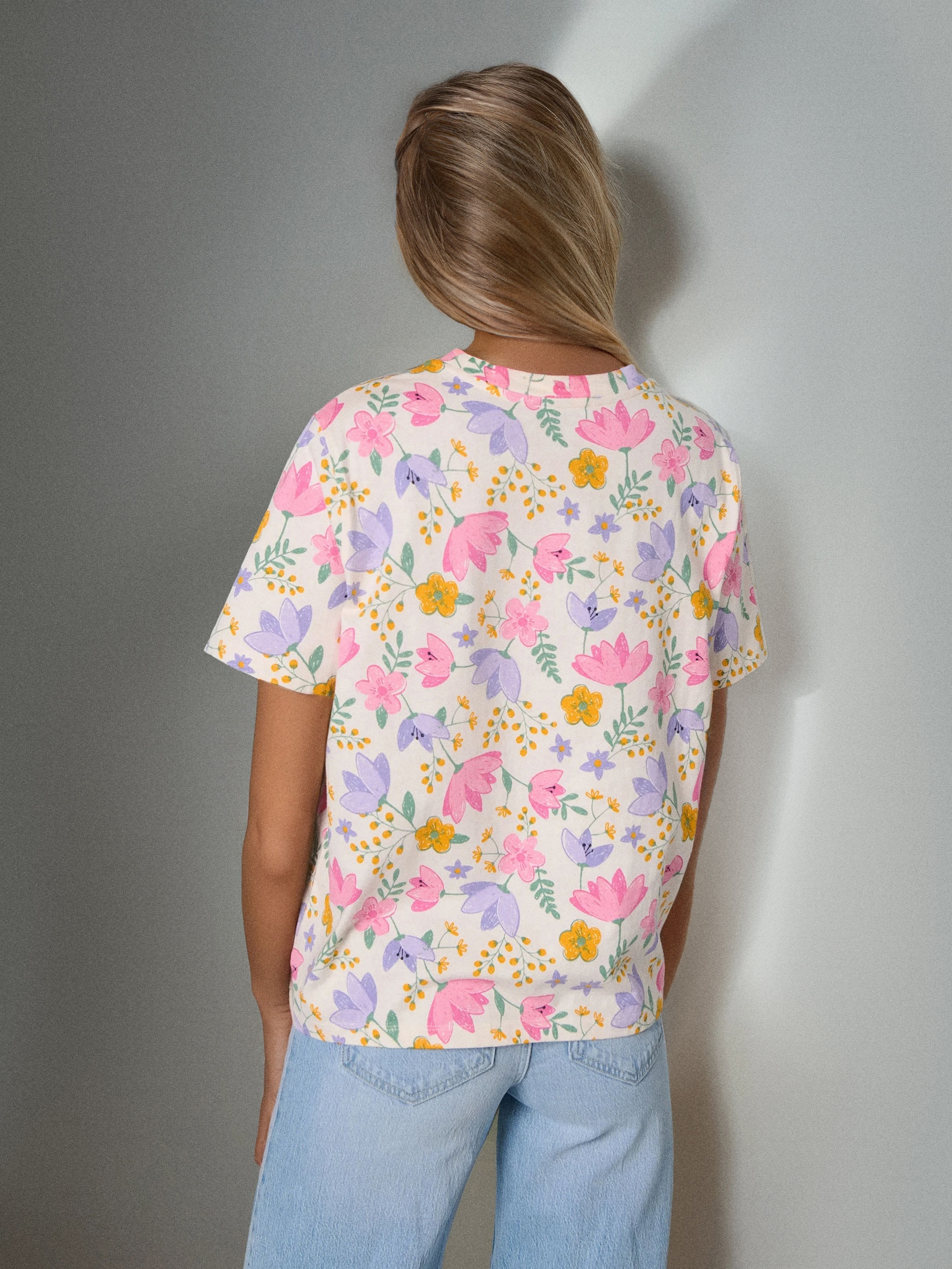 Sinsay - Βαμβακερό μπλουζάκι με στάμπα - πολυχρωμο φωτογραφία