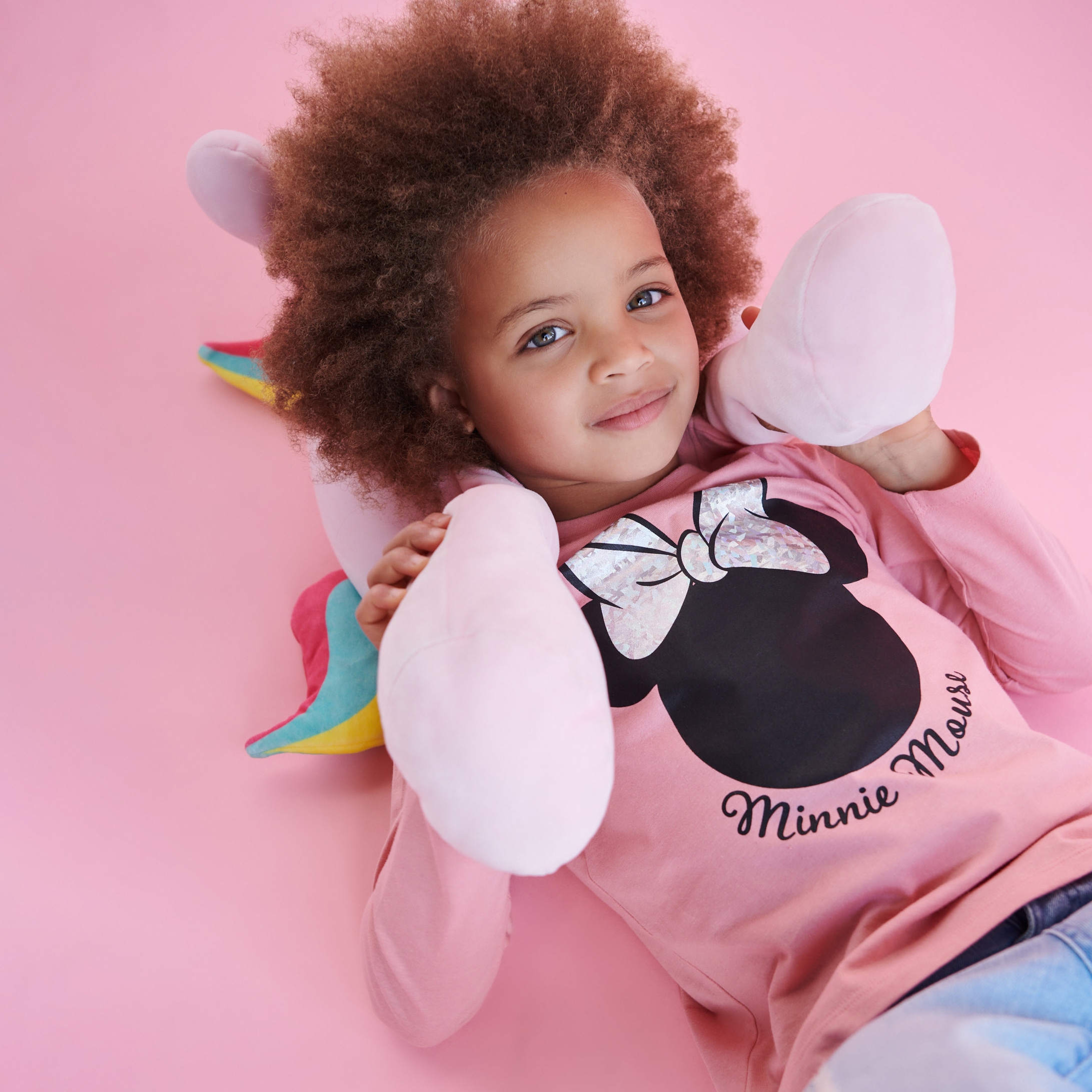 Sinsay – Tricou Minnie Mouse cu mânecă lungă – Roz Sinsay imagine noua 2022