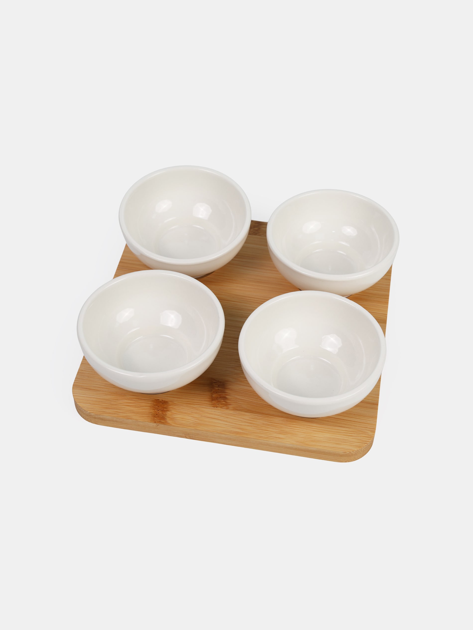 Sinsay - Δίσκος σερβιρίσματος με τέσσερα μπολάκια - μπεζ φωτογραφία