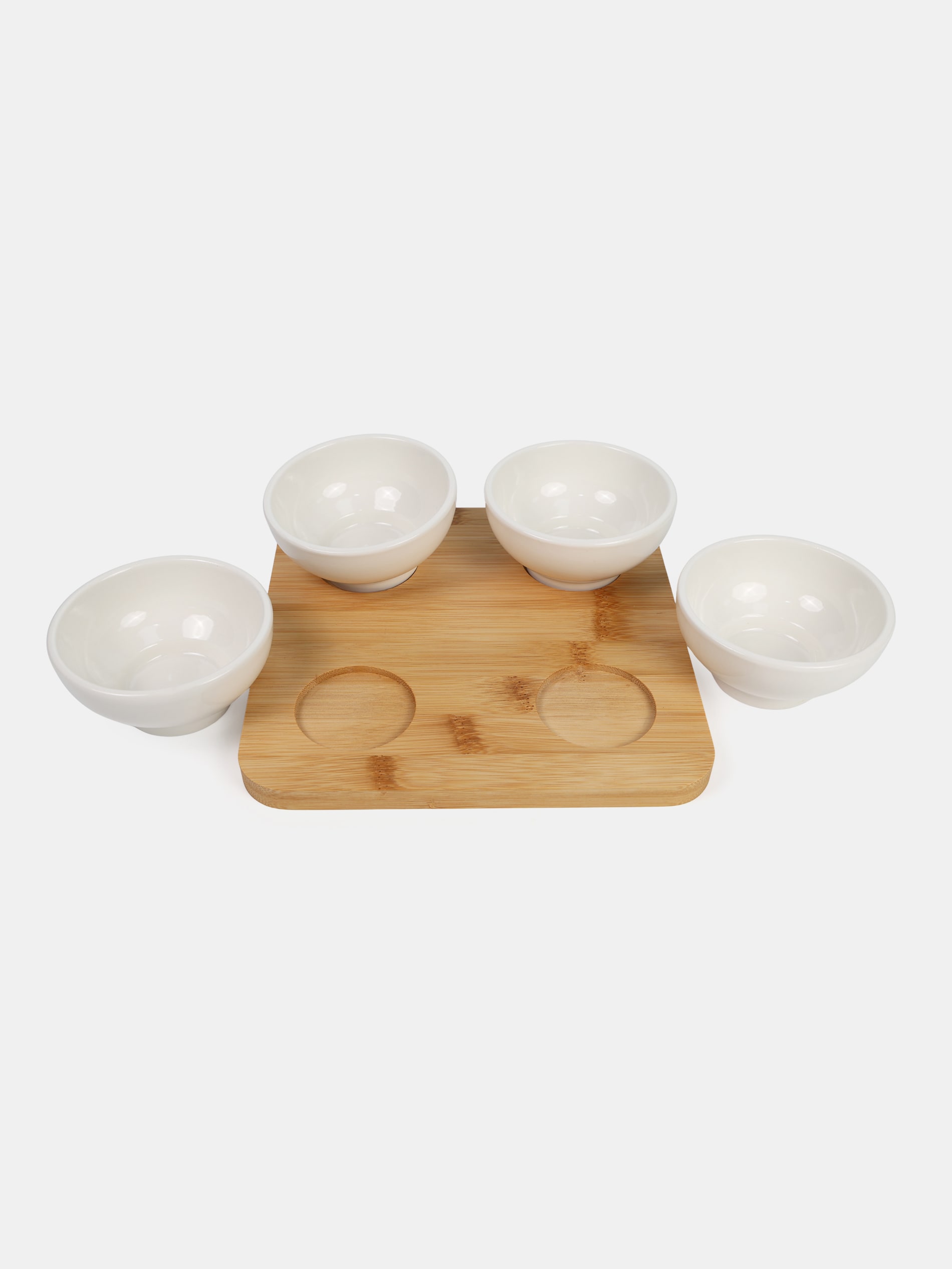 Sinsay - Δίσκος σερβιρίσματος με τέσσερα μπολάκια - μπεζ φωτογραφία