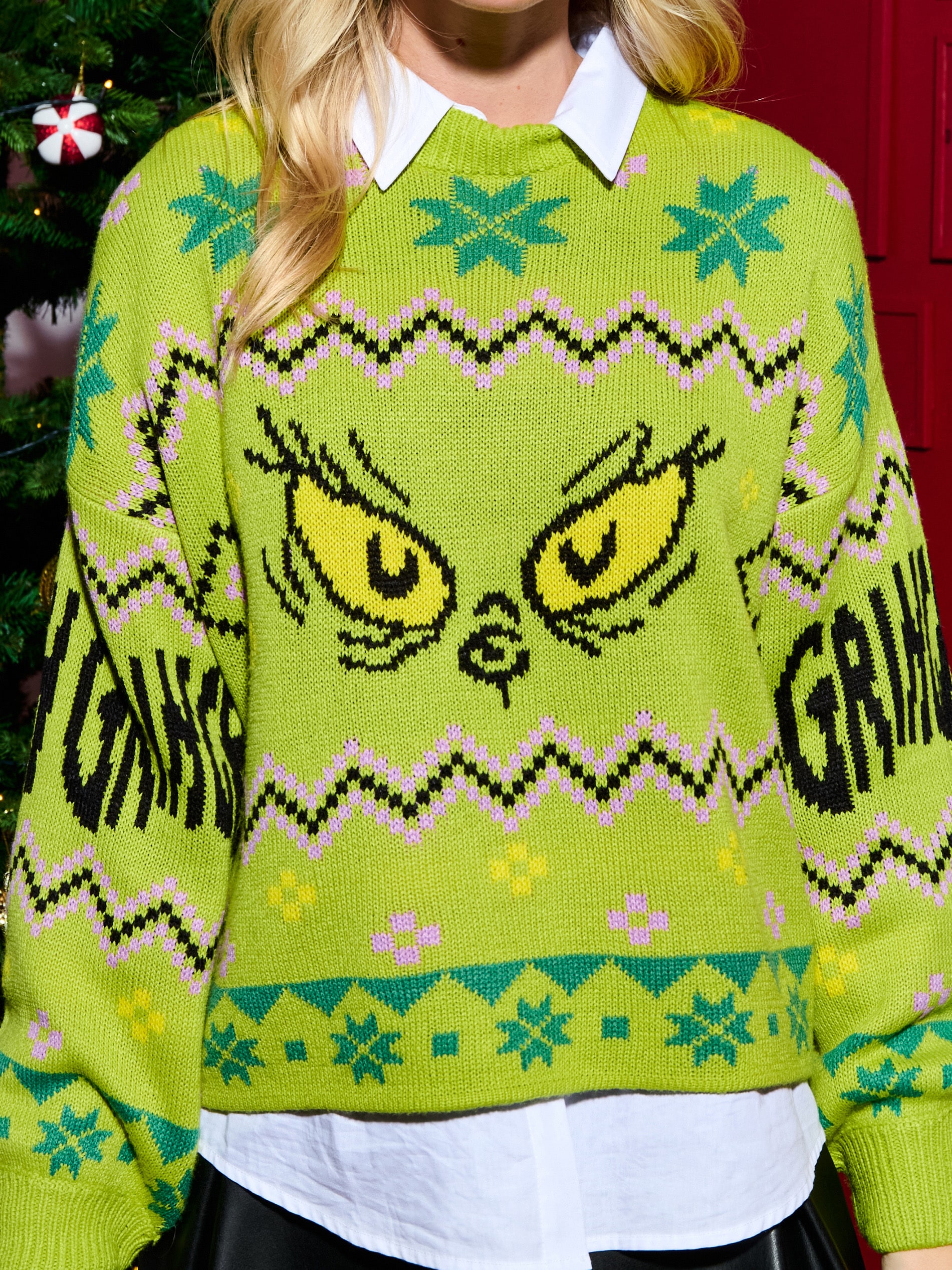 Sinsay - Sweter Grinch - wielobarwny
