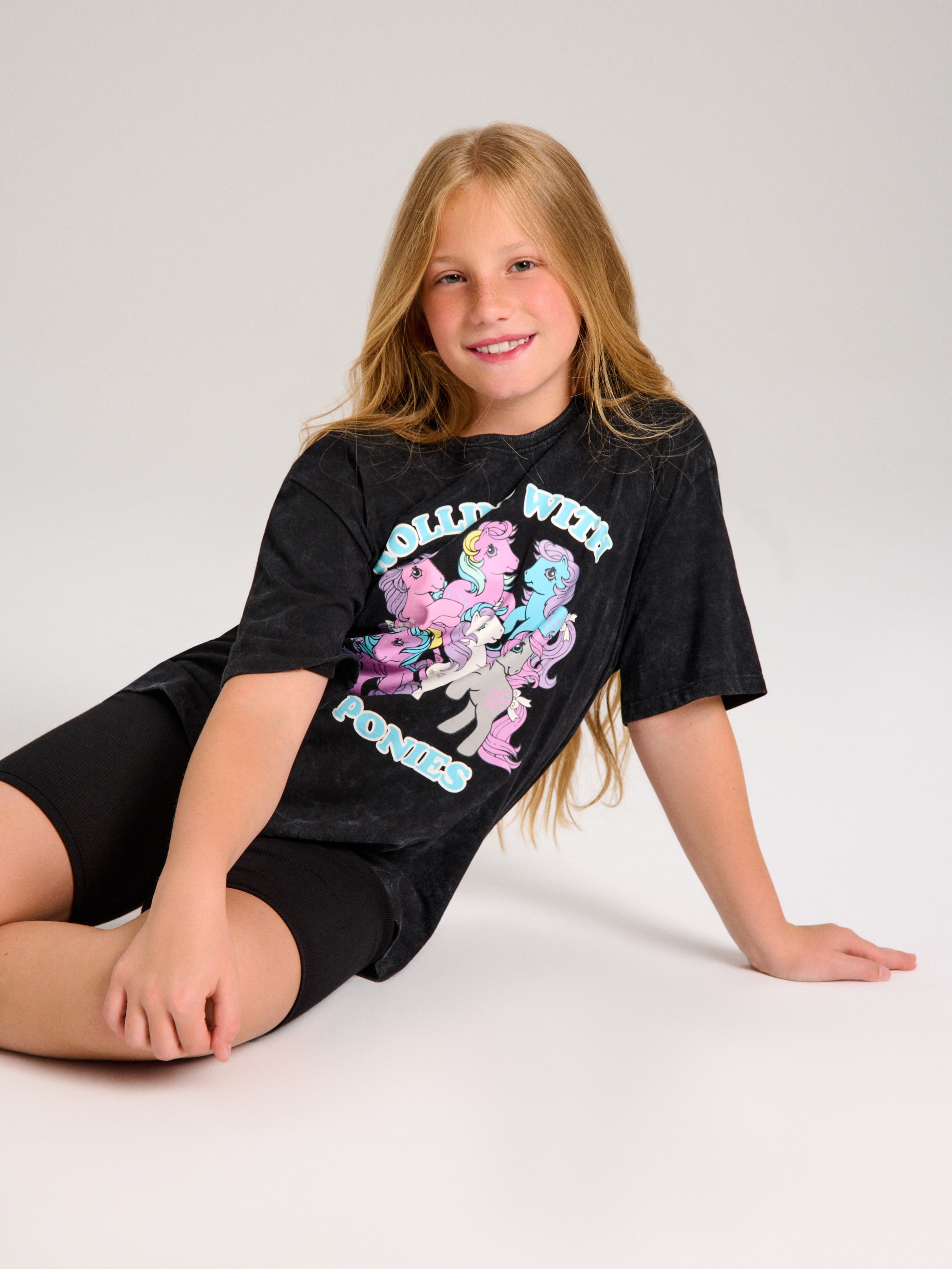 Sinsay - Piżama z efektem sprania My Little Pony - czarny