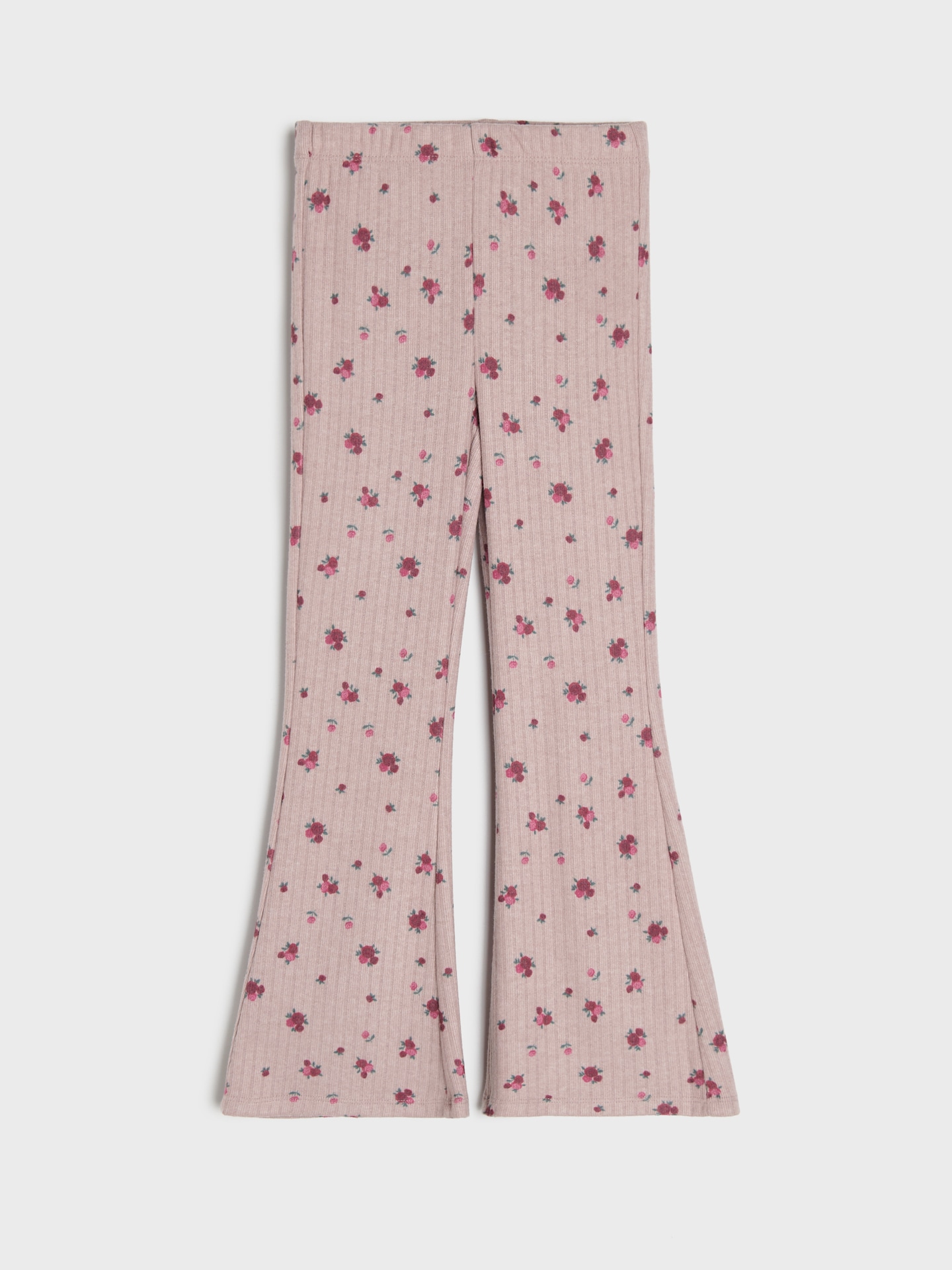 Sinsay - Legginsy flare z domieszką wiskozy - różowy