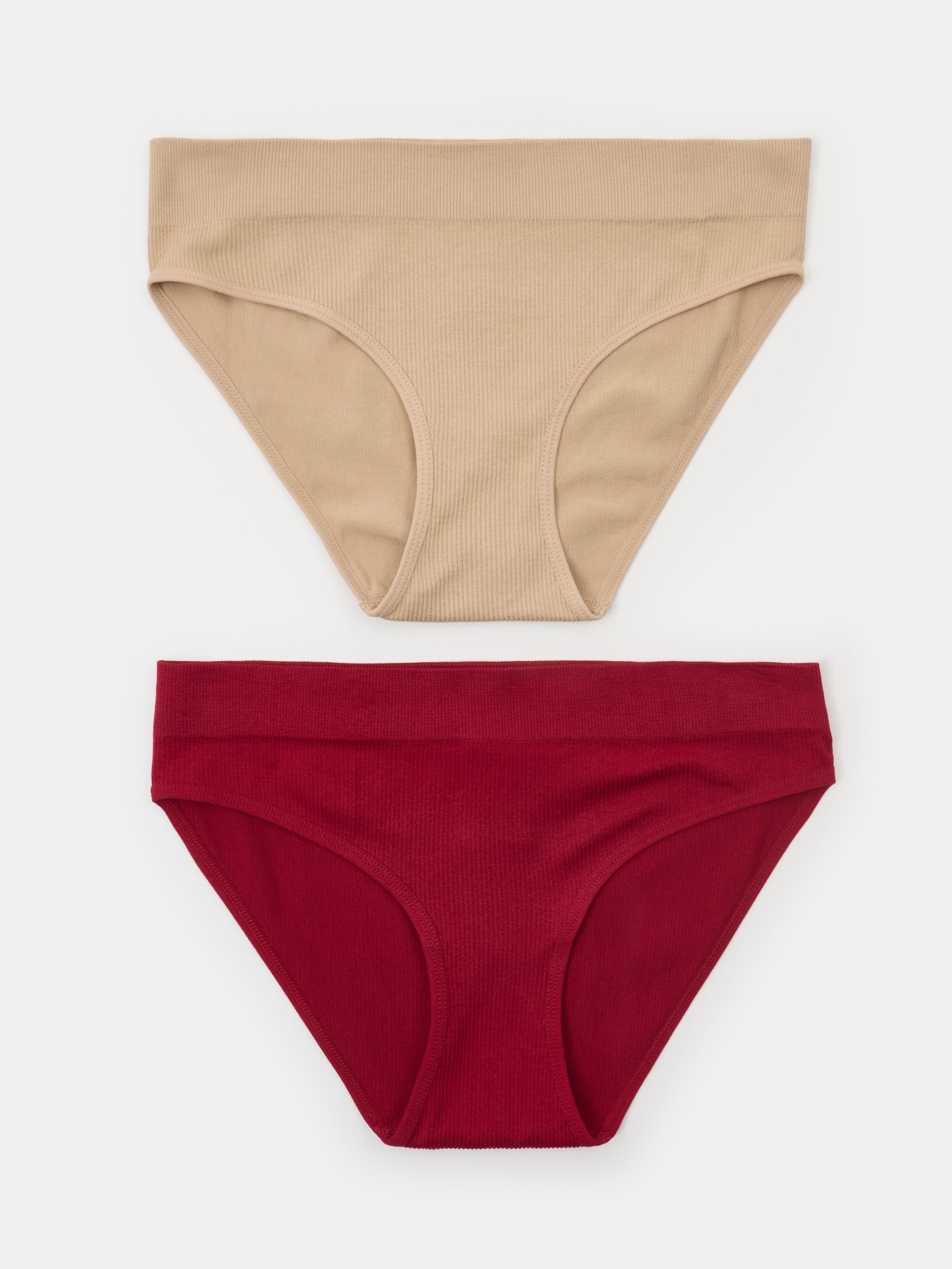 Sinsay - Prążkowane majtki figi 2 pack - wielobarwny