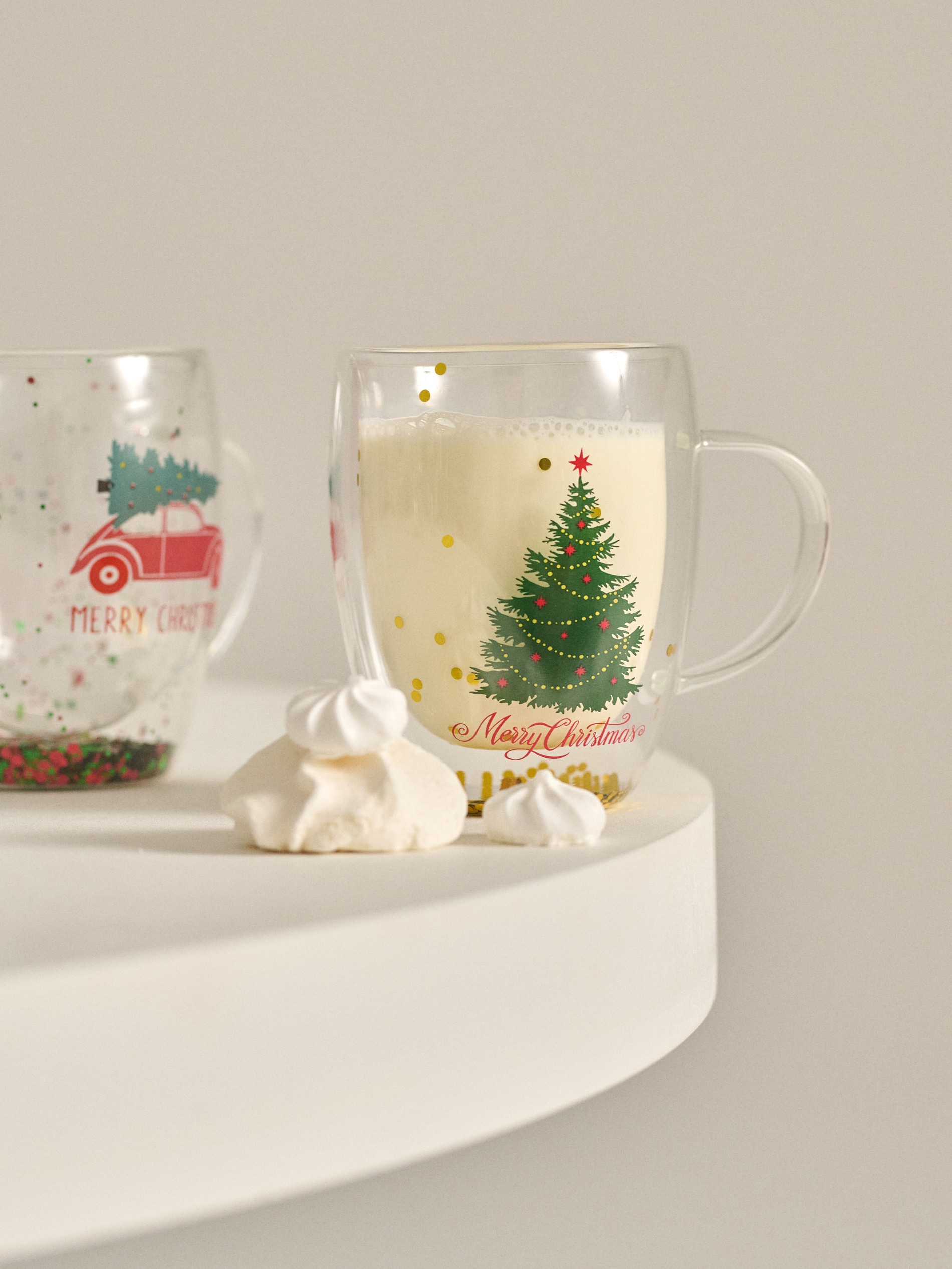 Sinsay - Γυάλινη κούπα με χριστουγεννιάτικο σχέδιο - πολυχρωμο φωτογραφία