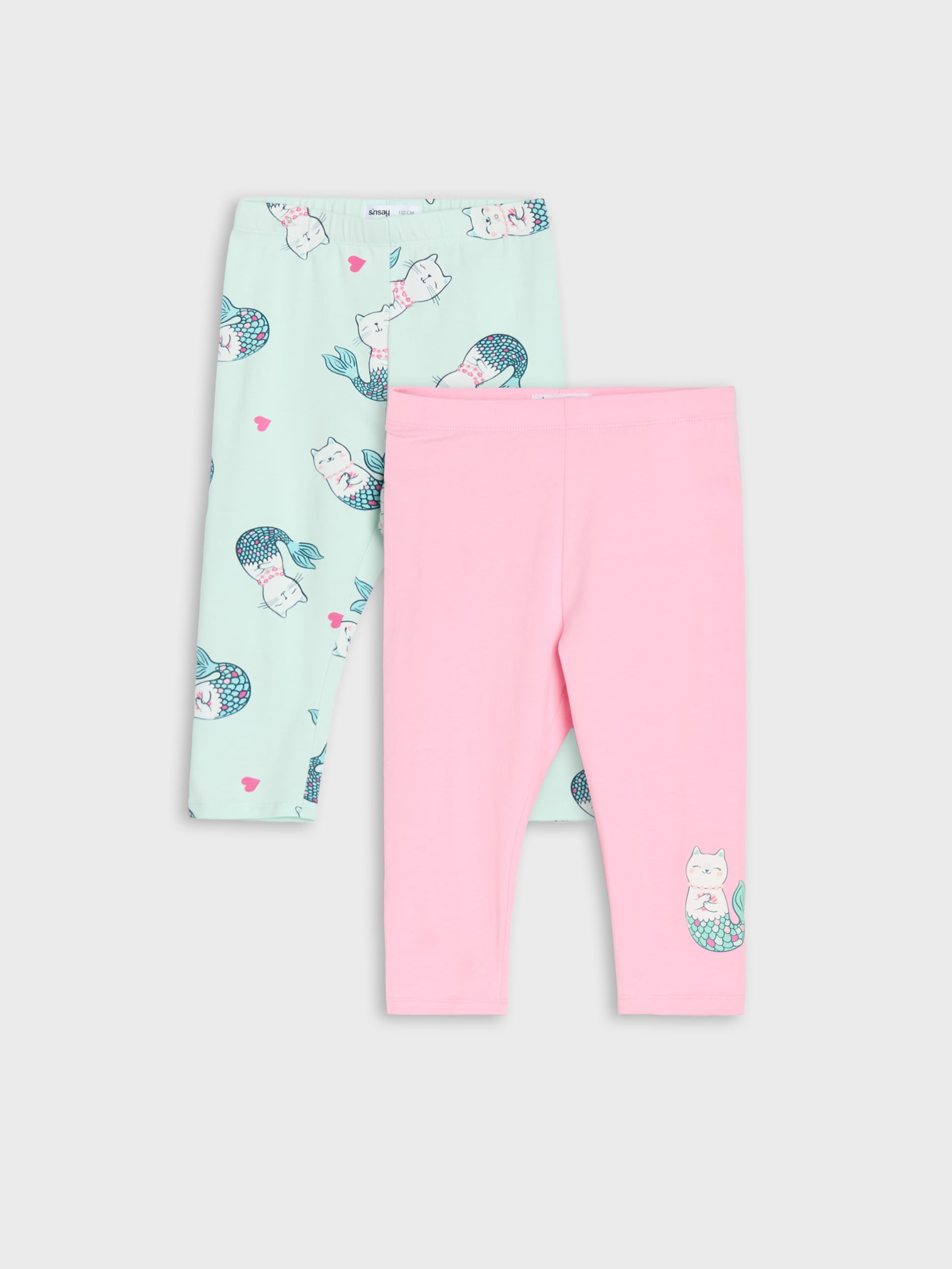 Sinsay - Legginsy o długości 3/4 2 pack - wielobarwny