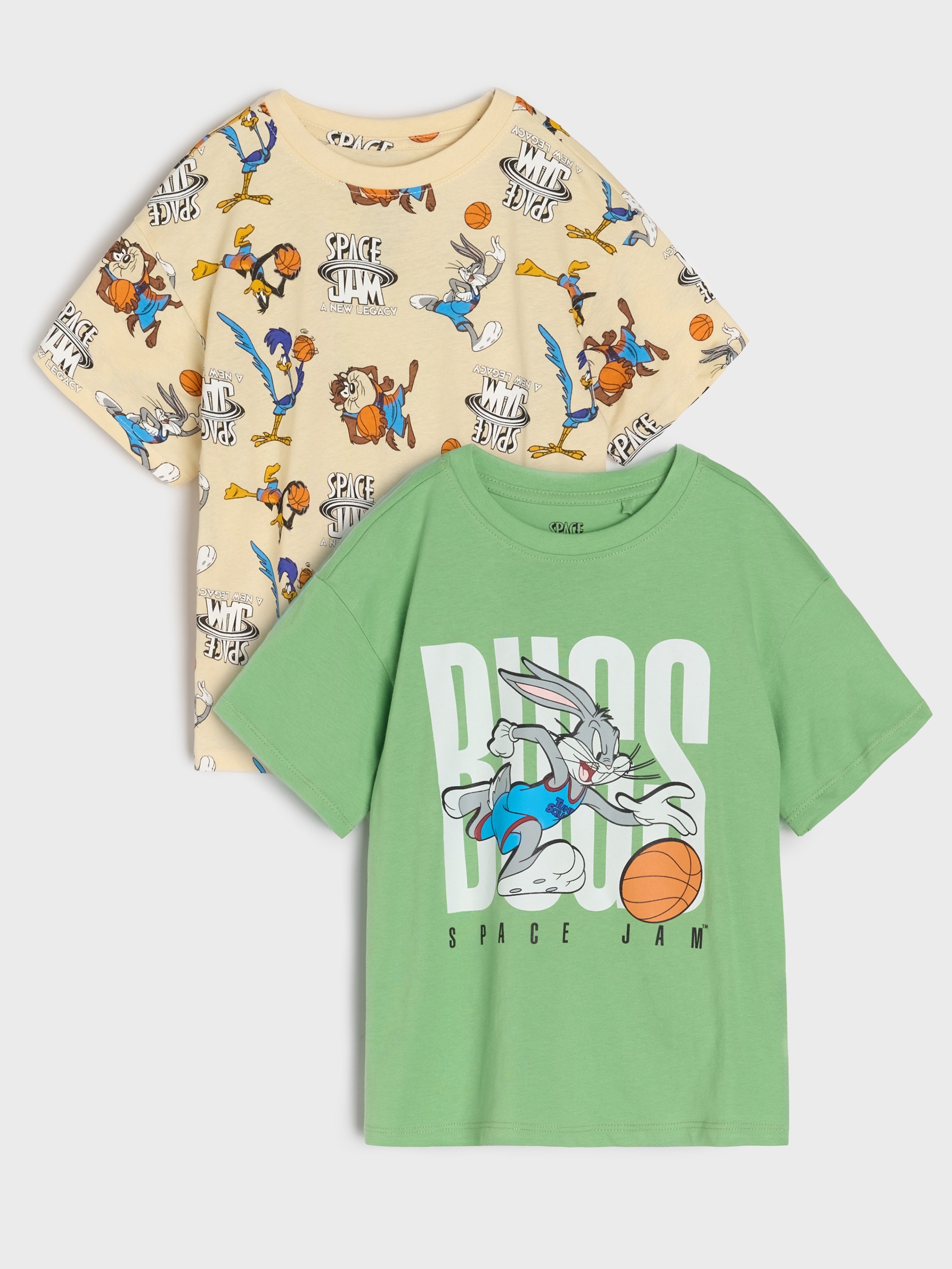 Sinsay - Koszulki 2 pack Space Jam - wielobarwny