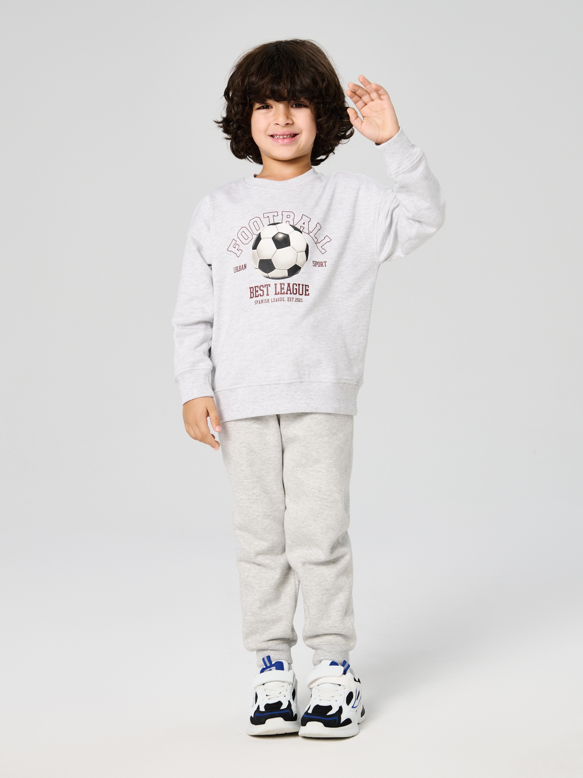 Sinsay - Ocieplane spodnie jogger - szary