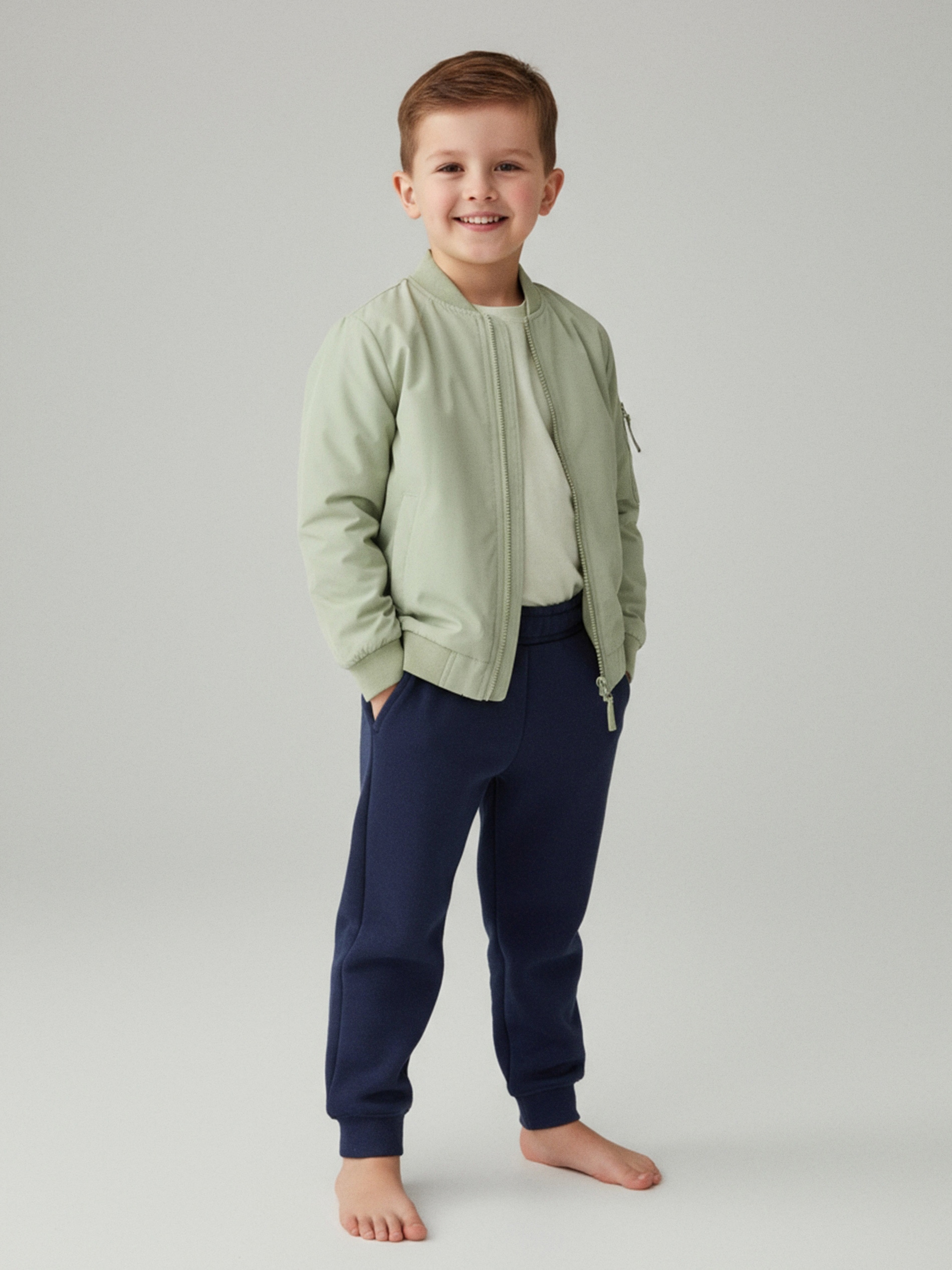 Sinsay - Ocieplane spodnie jogger - mid blue