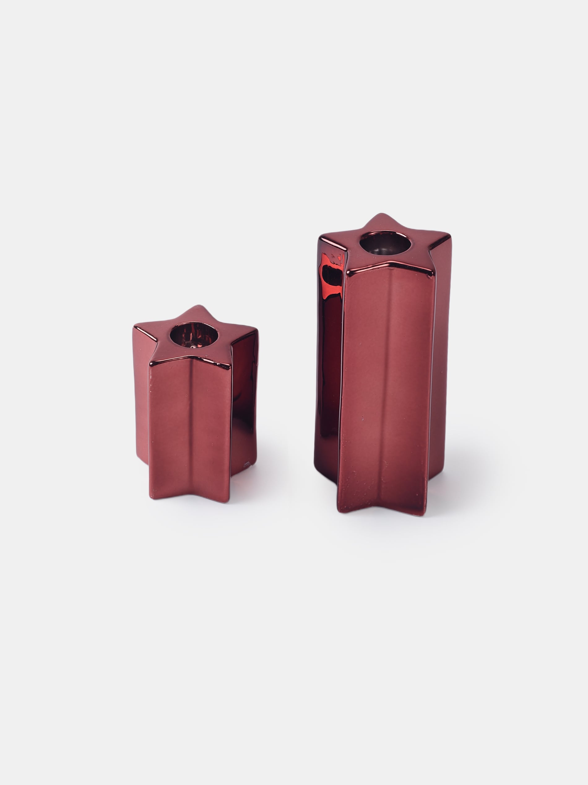 Sinsay - Χριστουγεννιάτικα κηροπήγια 2 τεμάχια - μπορντο φωτογραφία